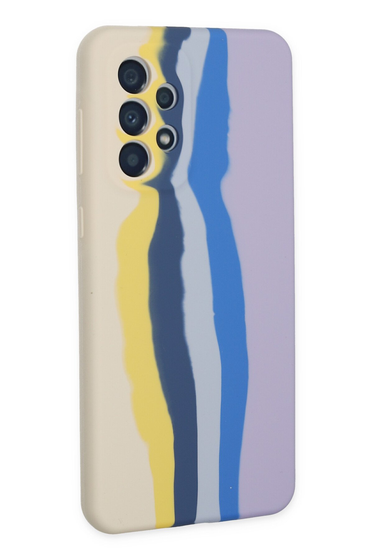 Newface Samsung Galaxy A33 5G Kılıf Lansman Glass Kapak - Sarı