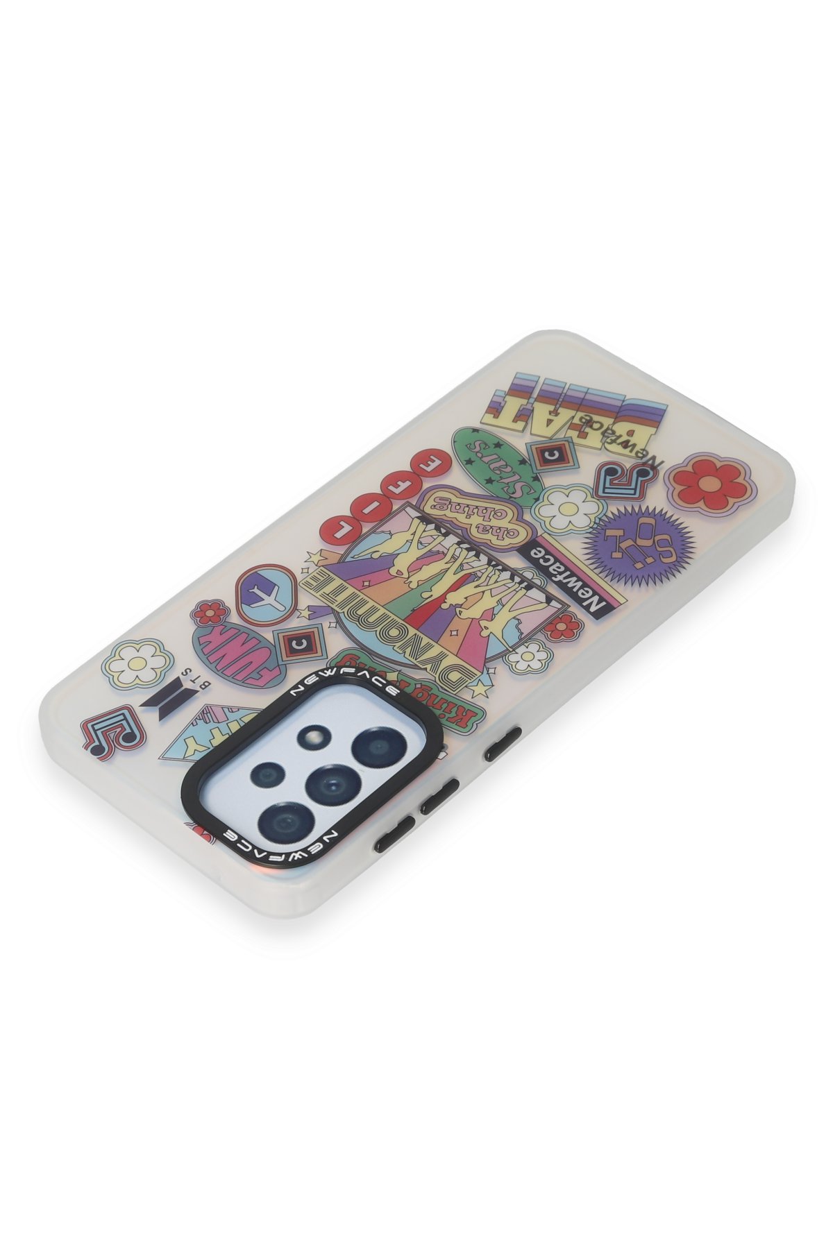 Newface Samsung Galaxy A33 5G Kılıf Volet Silikon - Pembe