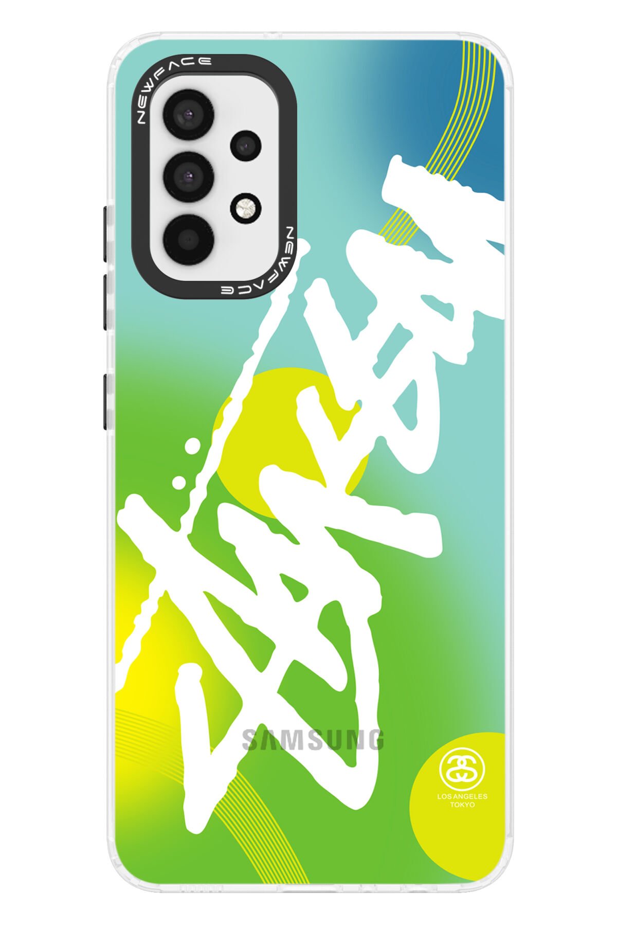 Newface Samsung Galaxy A33 5G Kılıf Montreal Yüzüklü Silikon Kapak - Buz Mavi