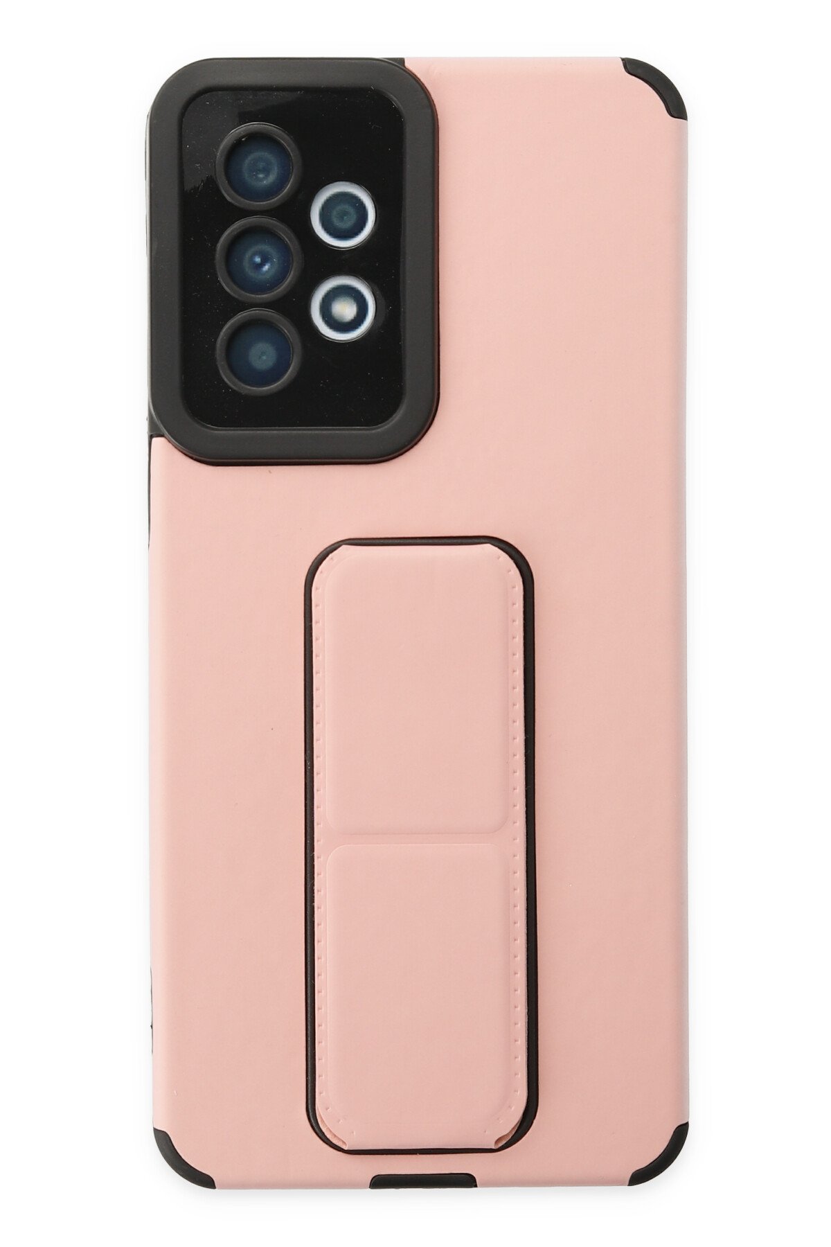 Newface Samsung Galaxy A33 5G Kılıf Pars Lens Yüzüklü Silikon - Gold