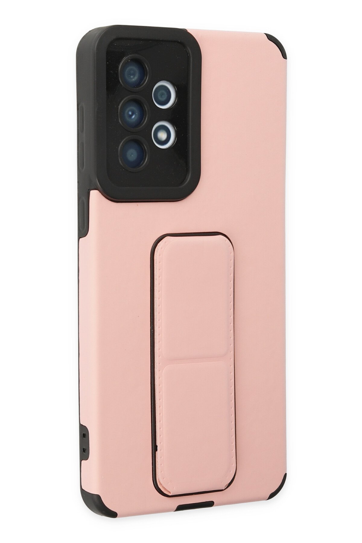 Newface Samsung Galaxy A33 5G Kılıf Pars Lens Yüzüklü Silikon - Gold