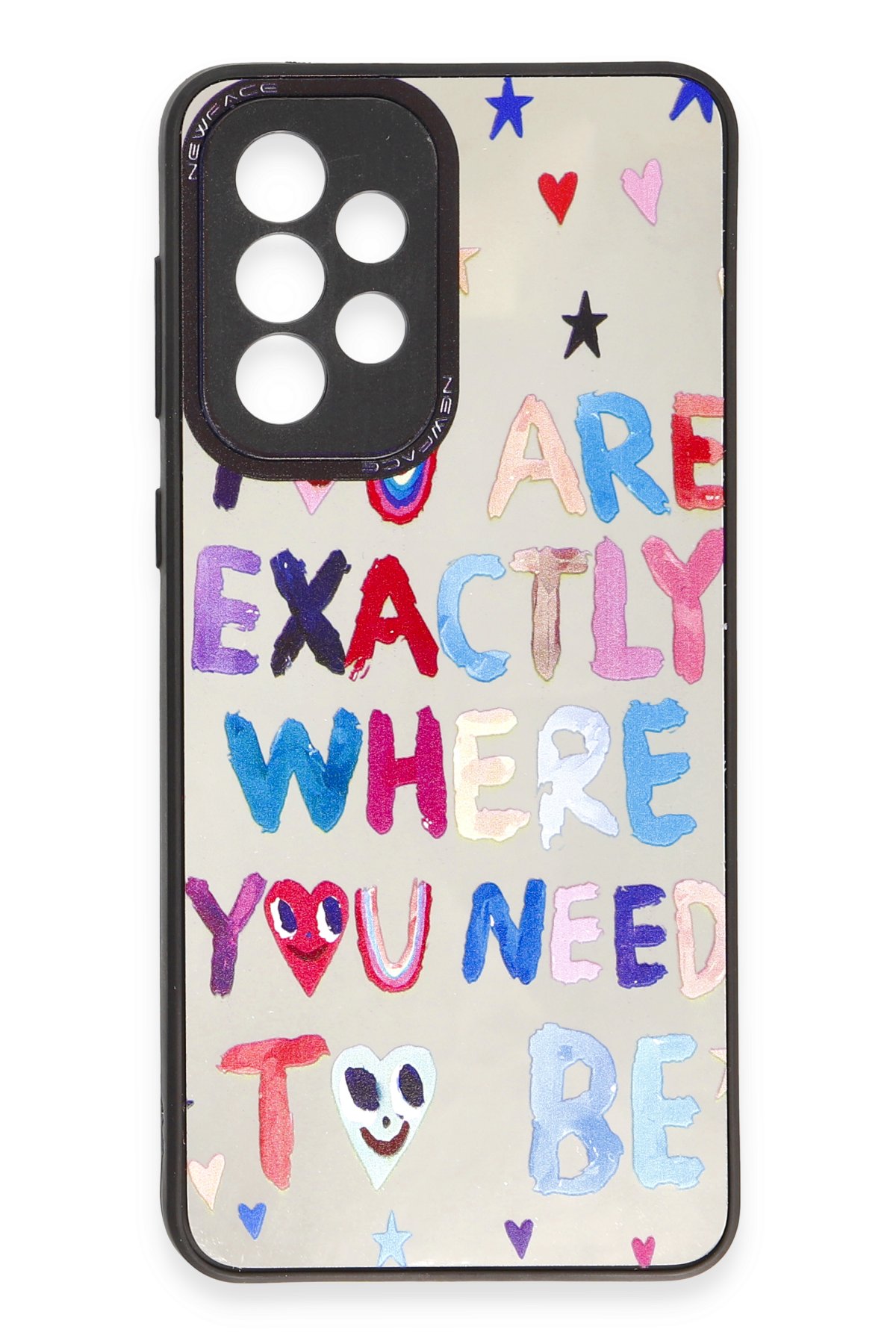 Newface Samsung Galaxy A33 5G Kılıf Montreal Yüzüklü Silikon Kapak - Siyah