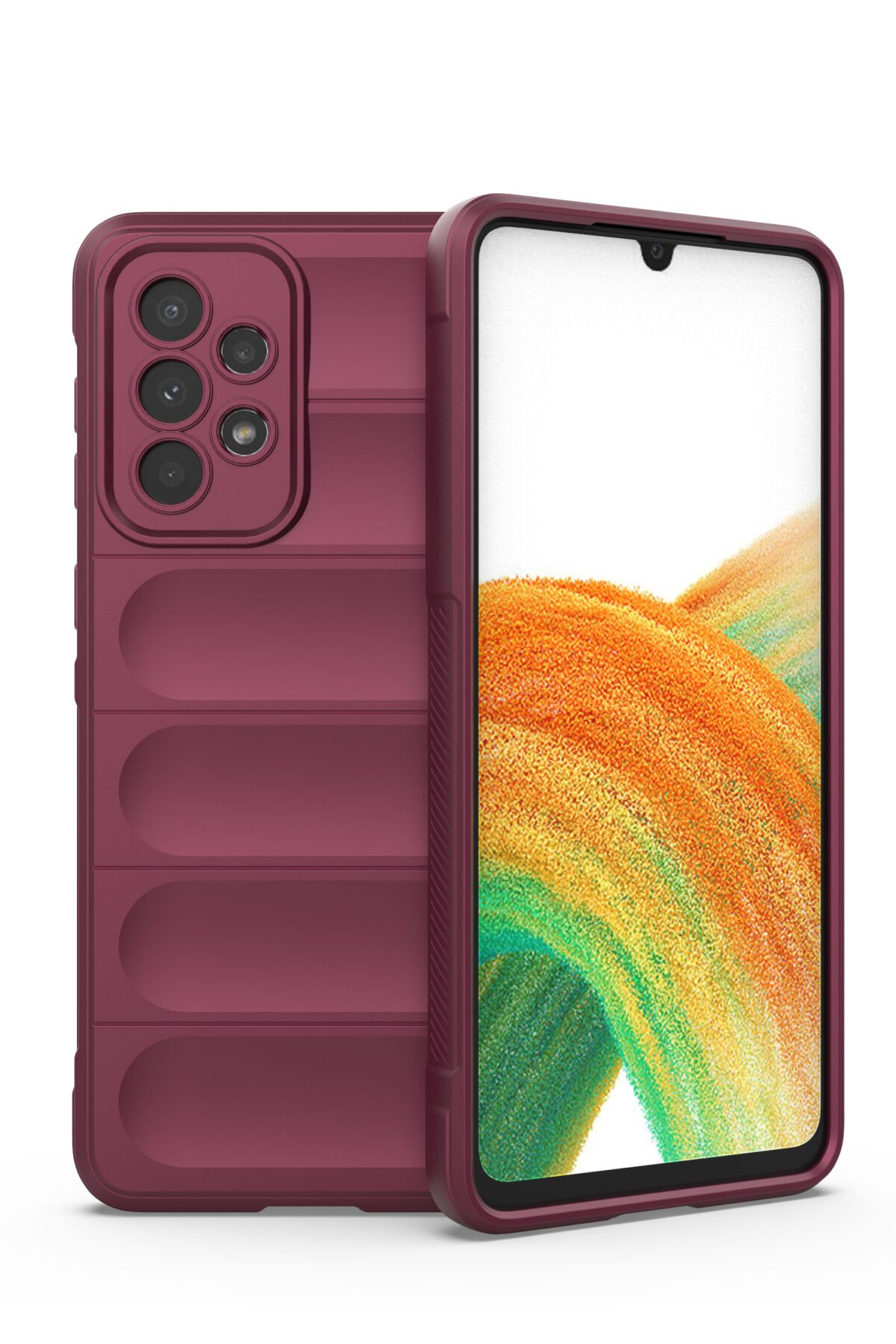 Newface Samsung Galaxy A33 5G Kılıf Loop Deri Silikon - Yeşil