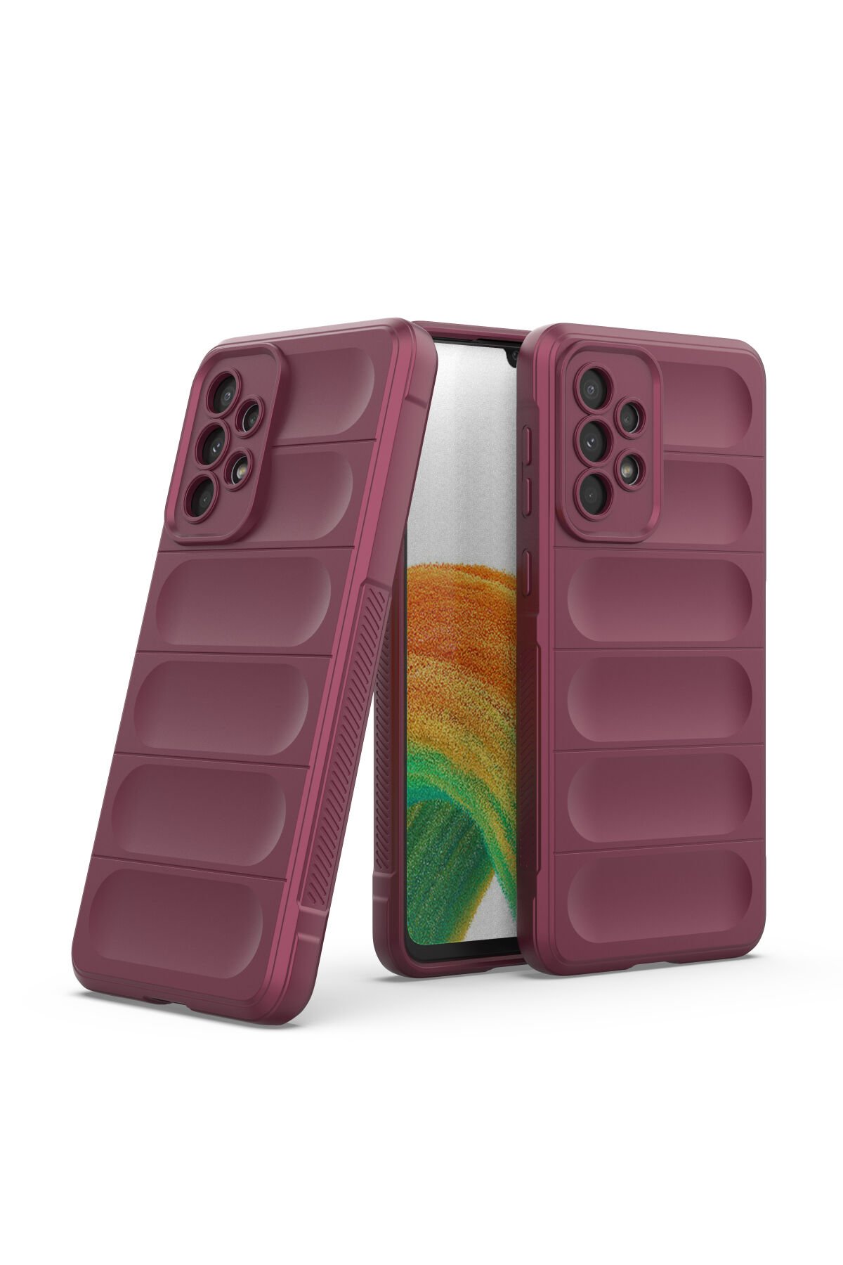 Newface Samsung Galaxy A33 5G Kılıf Loop Deri Silikon - Yeşil