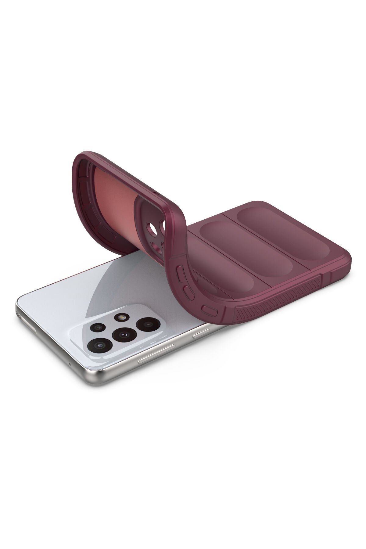 Newface Samsung Galaxy A33 5G Kılıf Loop Deri Silikon - Yeşil