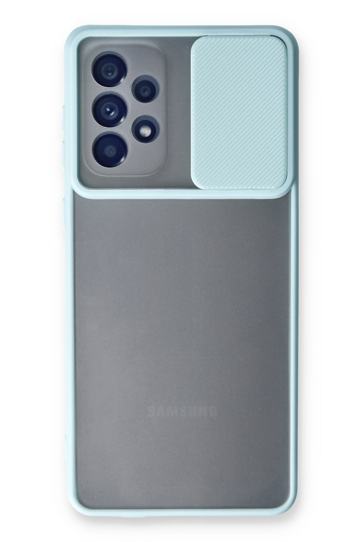 Newface Samsung Galaxy A33 5G Kılıf Lansman Glass Kapak - Pembe