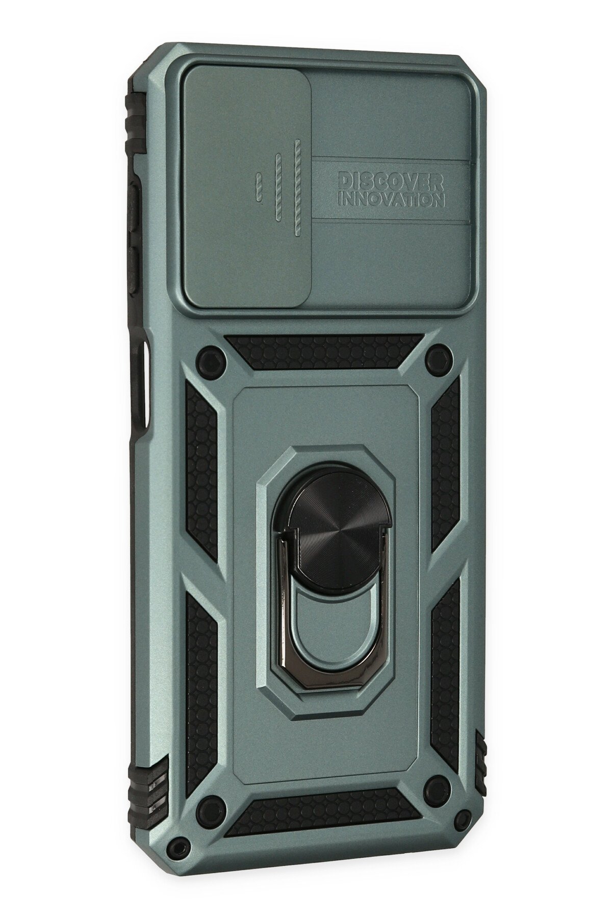 Newface Samsung Galaxy A33 5G Kılıf Montreal Yüzüklü Silikon Kapak - Siyah