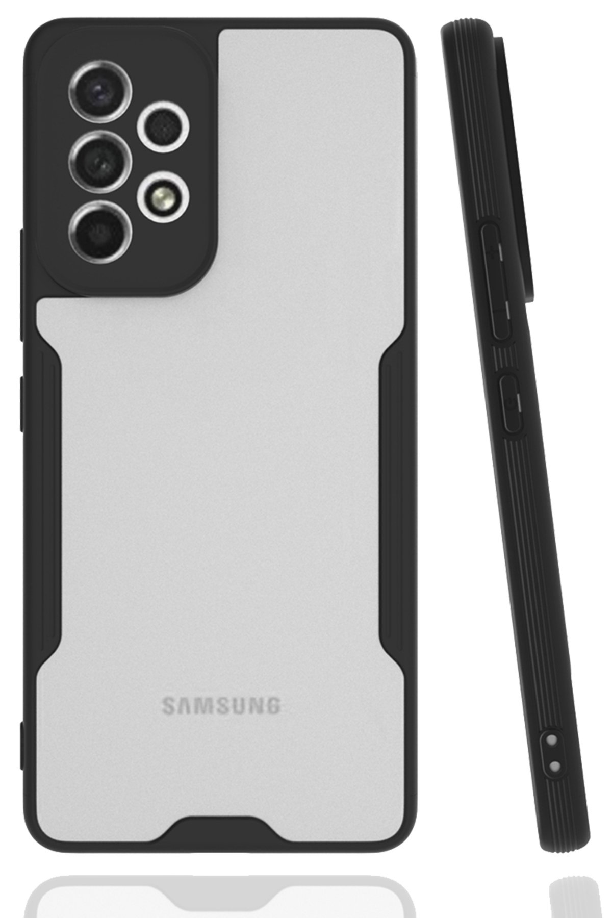 Newface Samsung Galaxy A33 5G Kılıf Montreal Silikon Kapak - Siyah