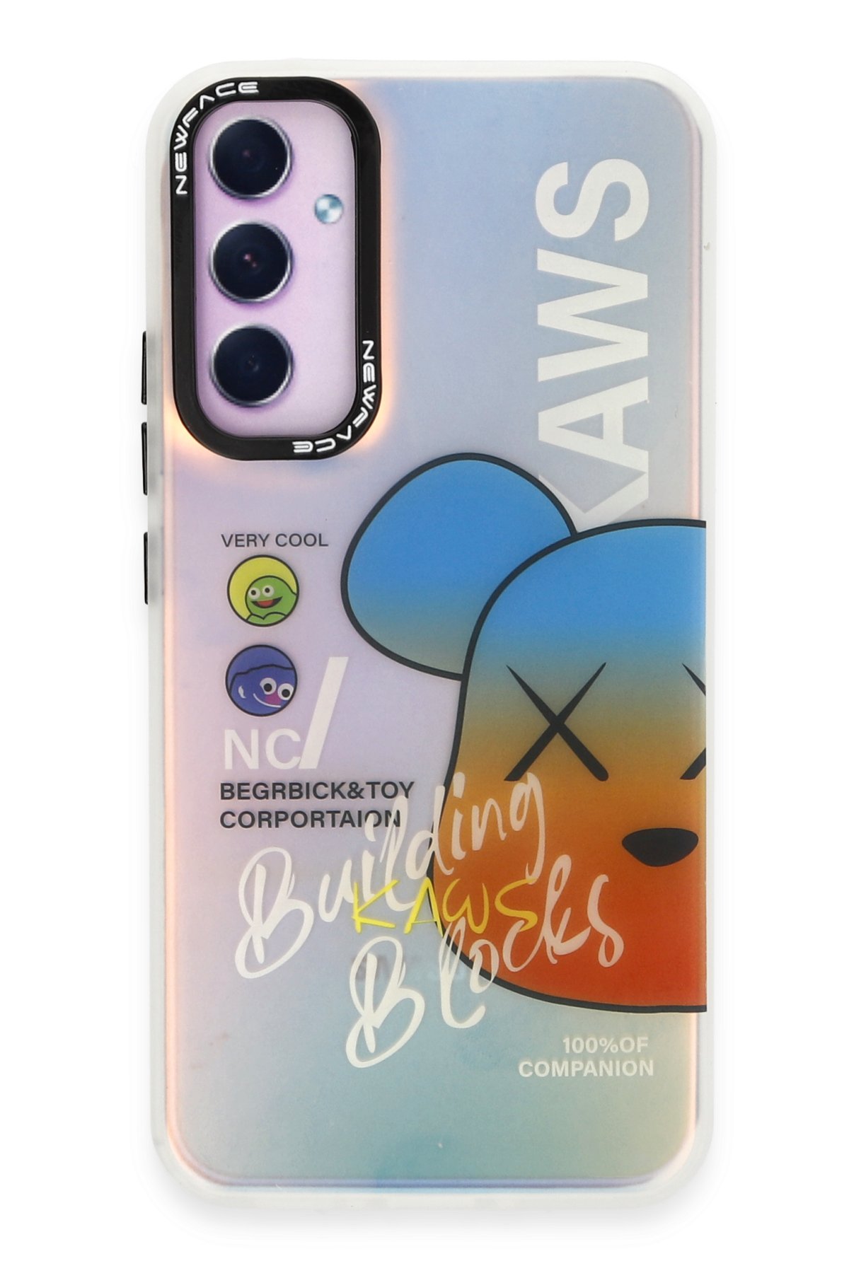Newface Samsung Galaxy A34 5G Kılıf Elegant Kapak - Açık Mavi