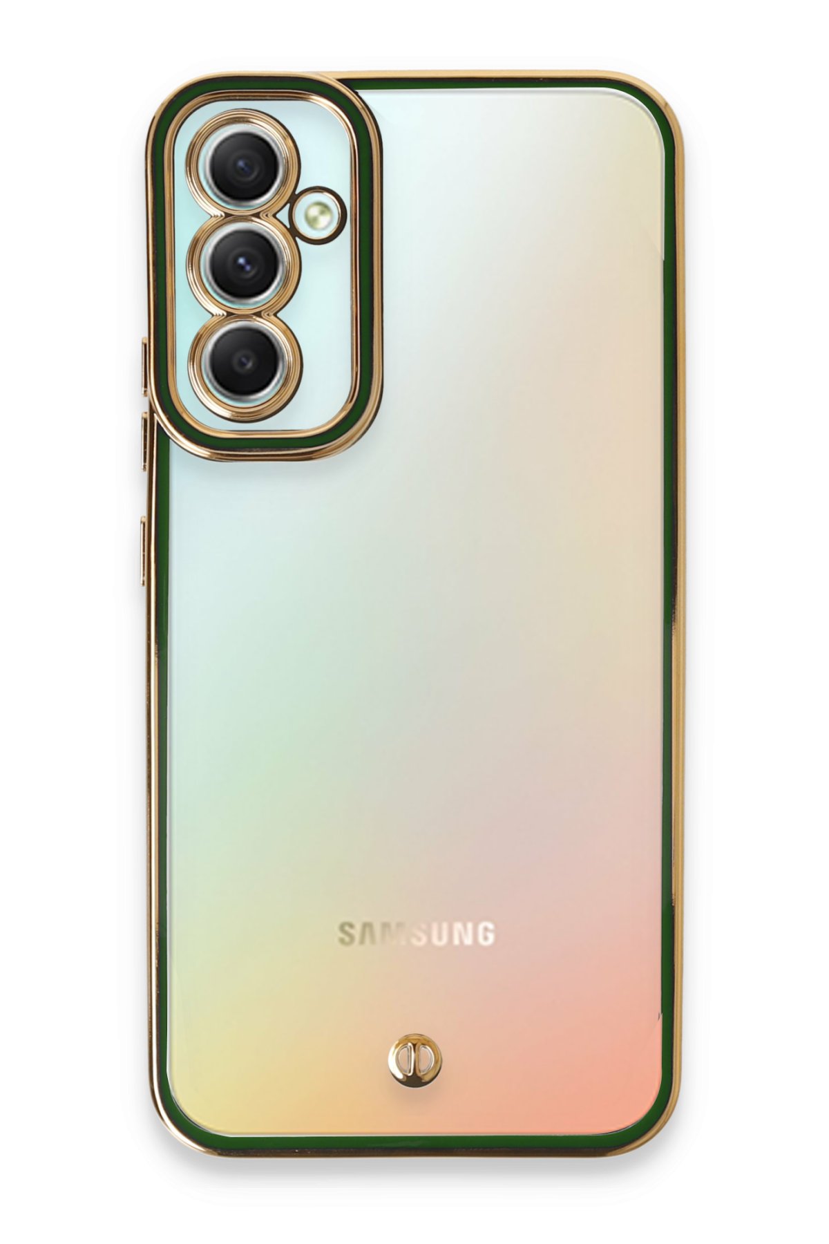 Newface Samsung Galaxy A34 5G Kılıf Liva Lens Silikon - Yeşil