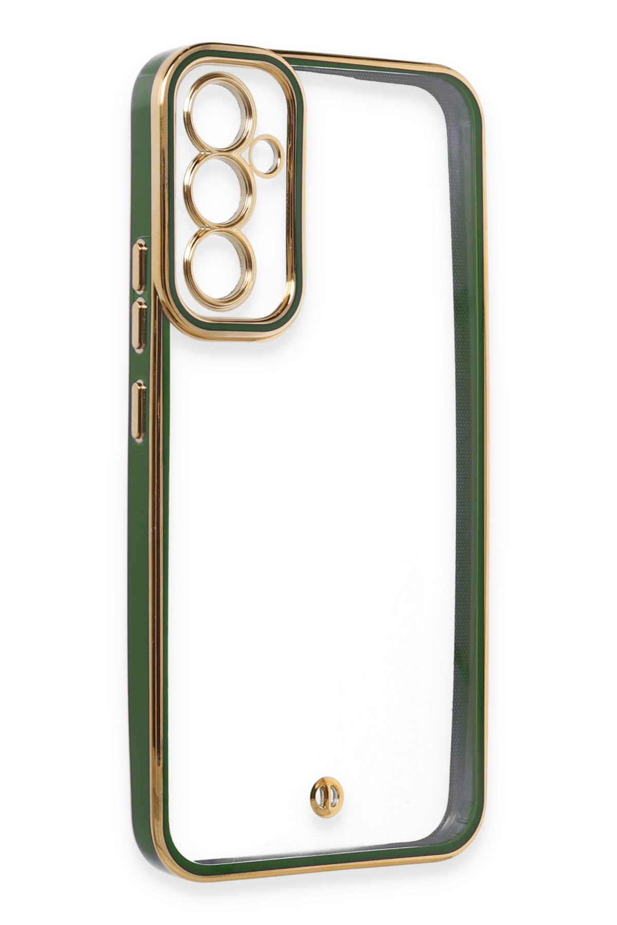 Newface Samsung Galaxy A34 5G Kılıf Liva Lens Silikon - Yeşil