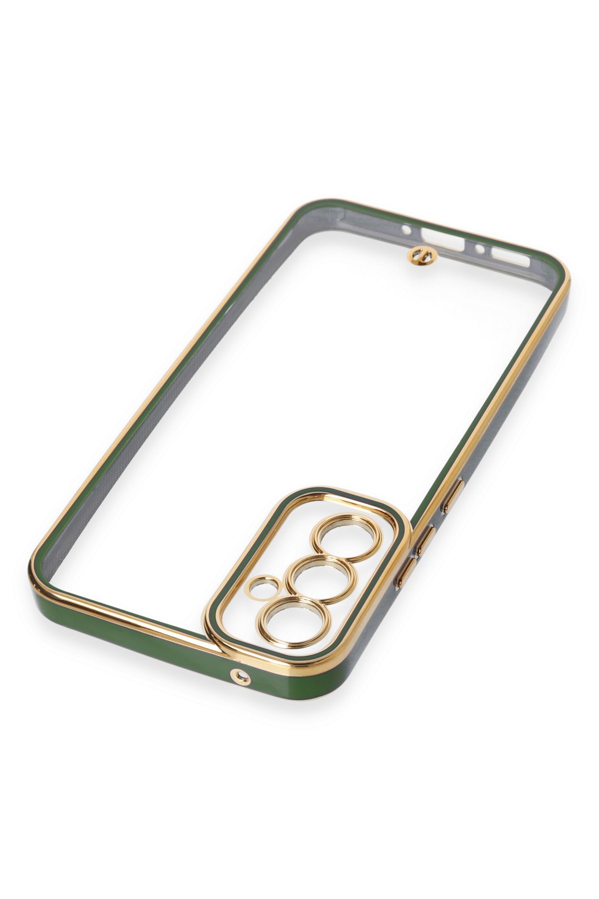 Newface Samsung Galaxy A34 5G Kılıf Liva Lens Silikon - Yeşil