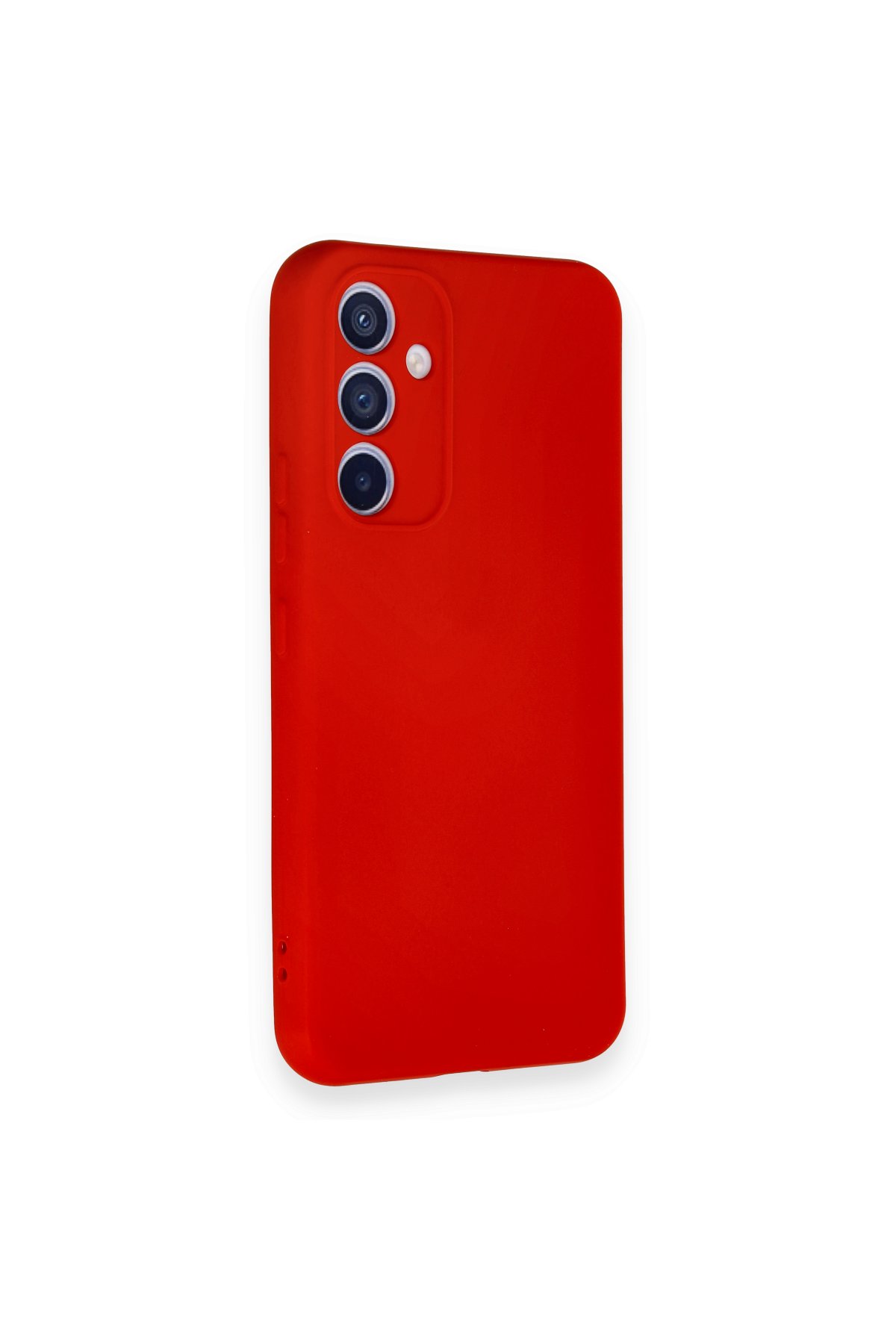 Newface Samsung Galaxy A34 5G Kılıf Pars Lens Yüzüklü Silikon - Kırmızı