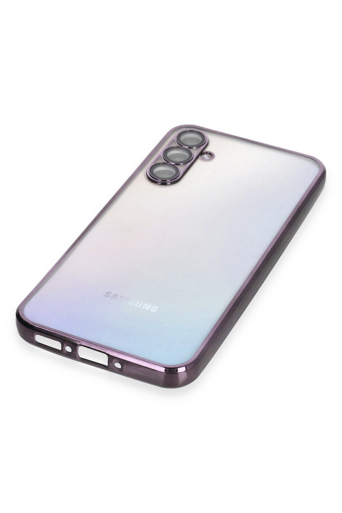 Newface Samsung Galaxy A34 5G Valdez Metal Kamera Lens - Gümüş