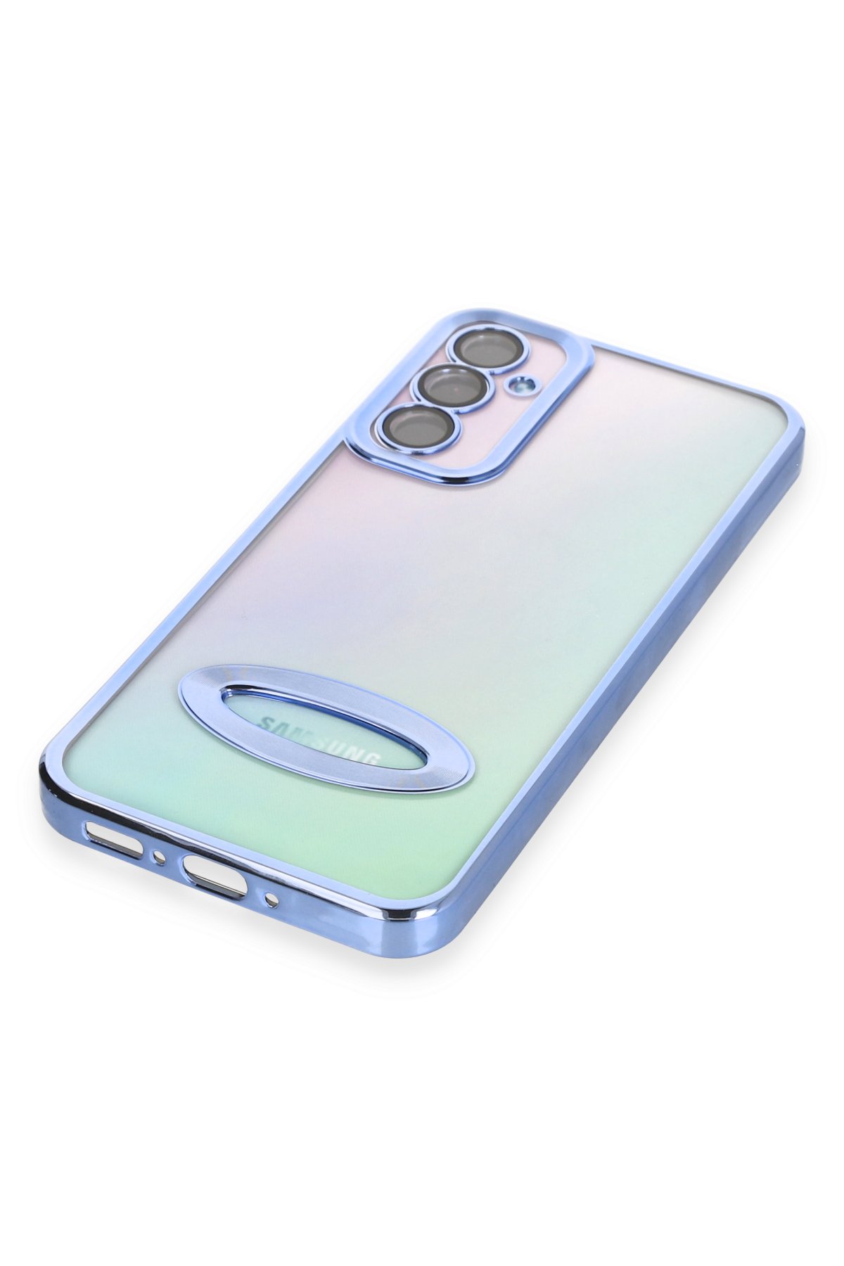 Newface Samsung Galaxy A34 5G Kılıf Joy Lens Standlı Kapak - Kırmızı