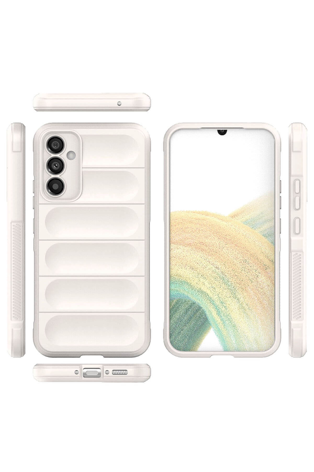 Newface Samsung Galaxy A34 5G Kılıf Glow Kapak - Turuncu