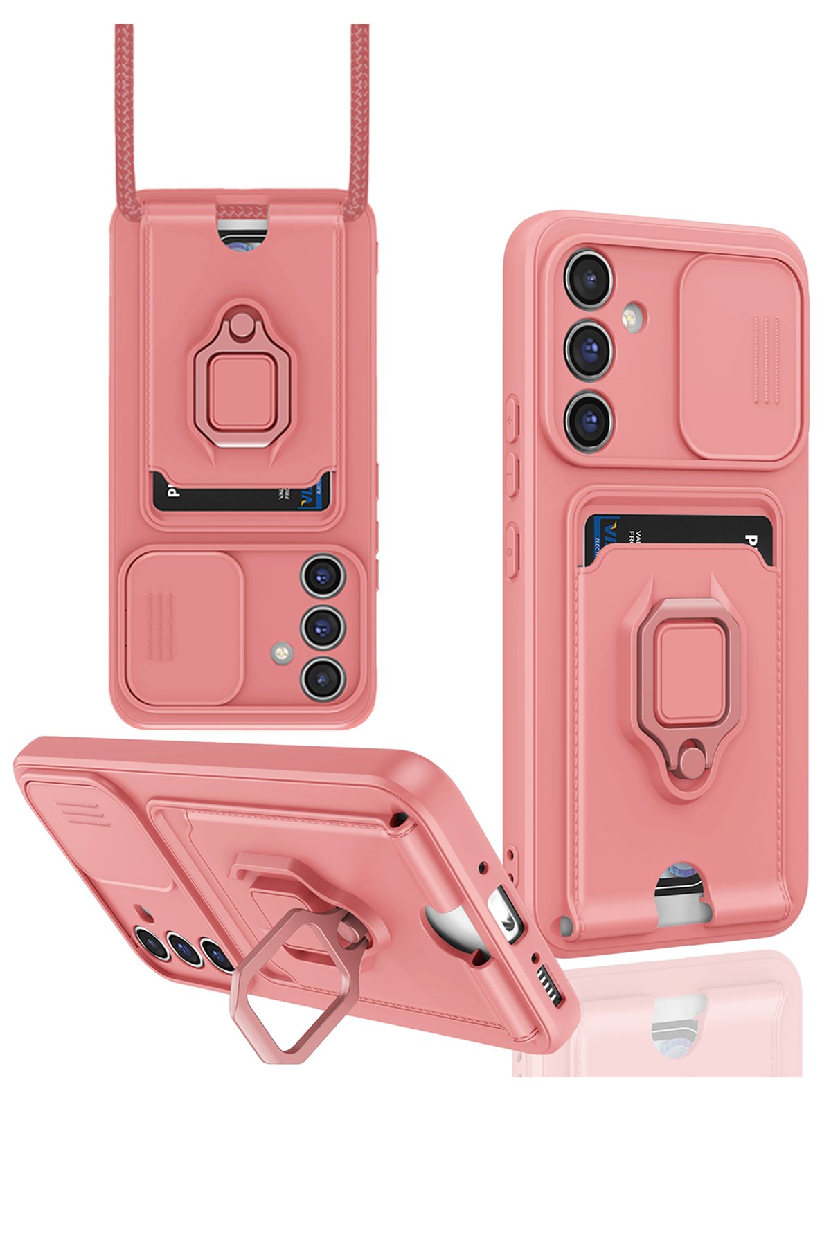 Newface Samsung Galaxy A34 5G Kılıf Elegant Kapak - Açık Mavi