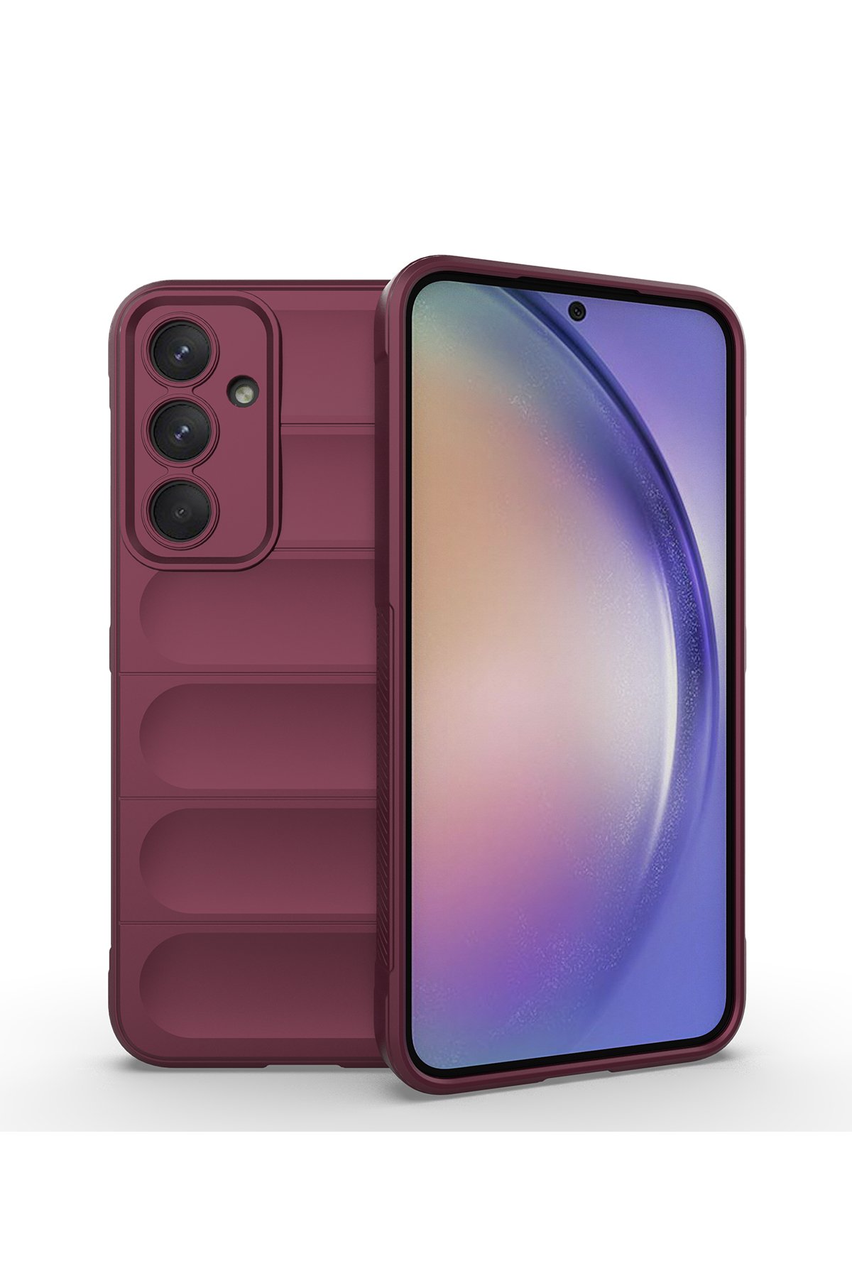 Newface Samsung Galaxy A35 5G Kılıf Optimum Silikon - Bordo