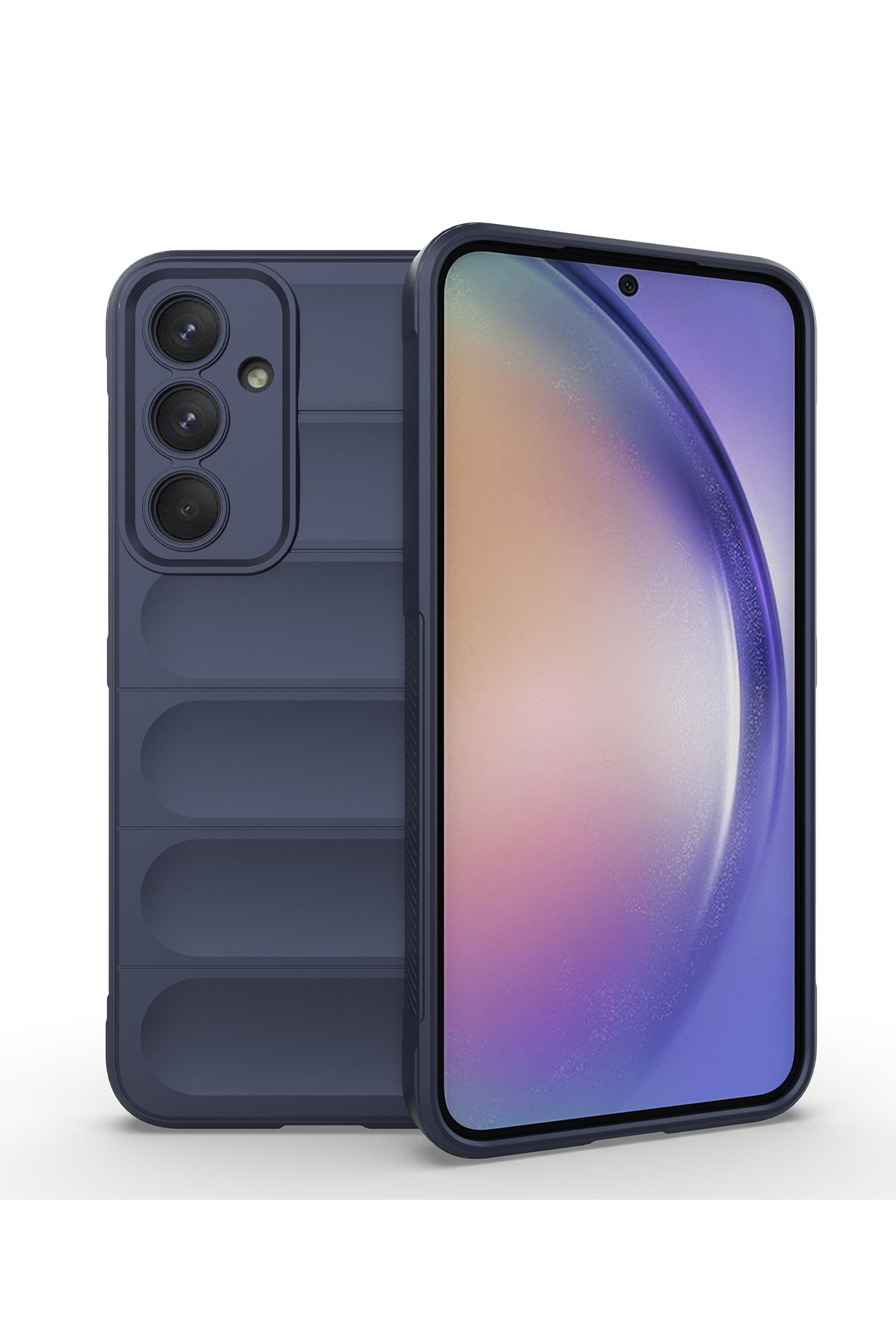 Newface Samsung Galaxy A35 5G Kılıf Petro Silikon - Mürdüm