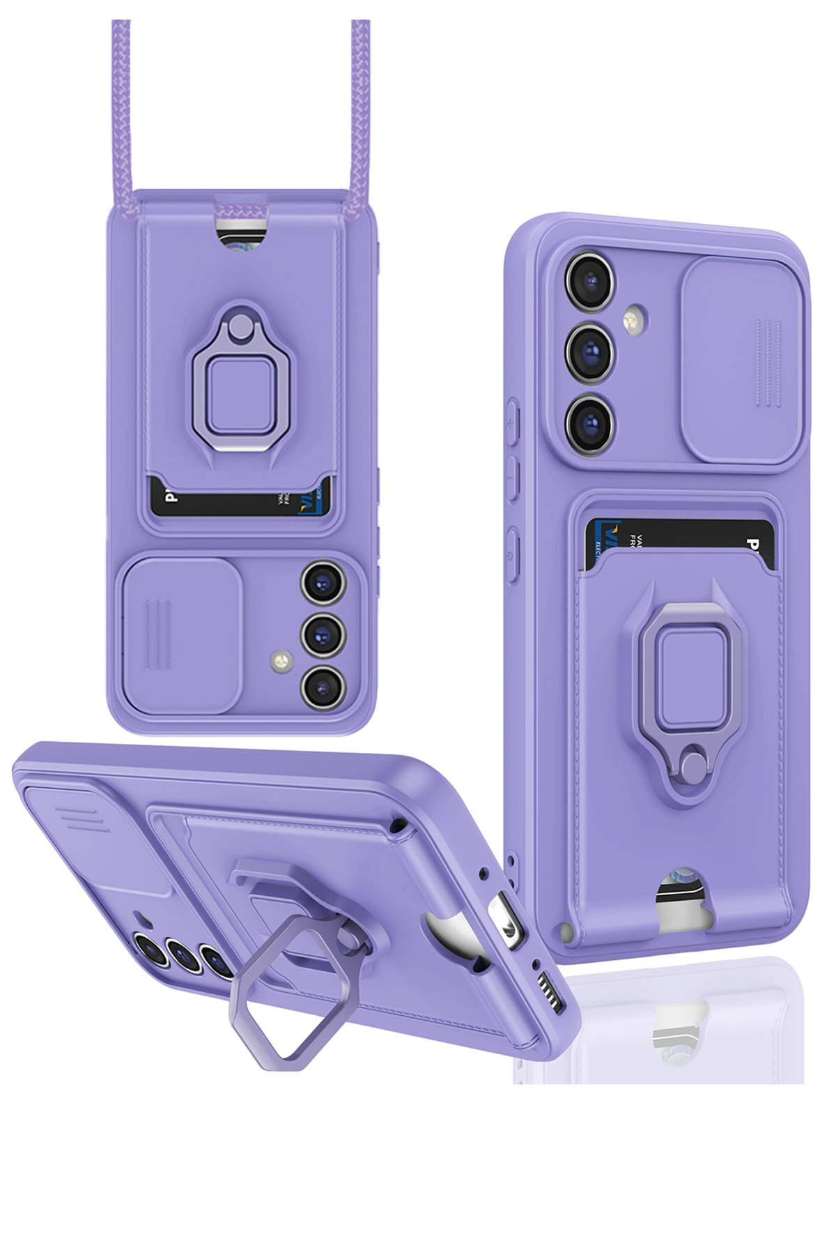 Newface Samsung Galaxy A35 5G Kılıf Petek Silikon Kapak - Kırmızı