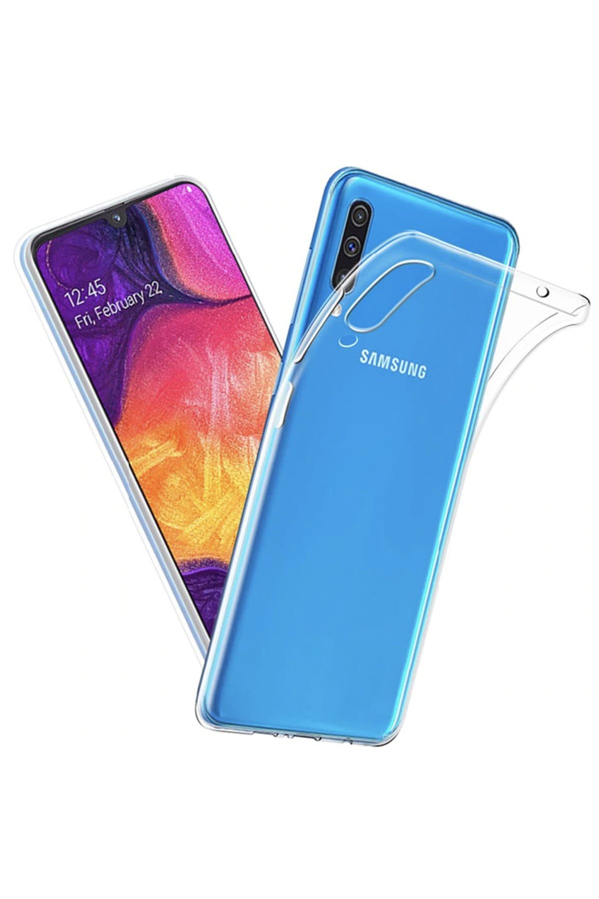 Newface Samsung Galaxy A50 Kılıf Volet Silikon - Pembe