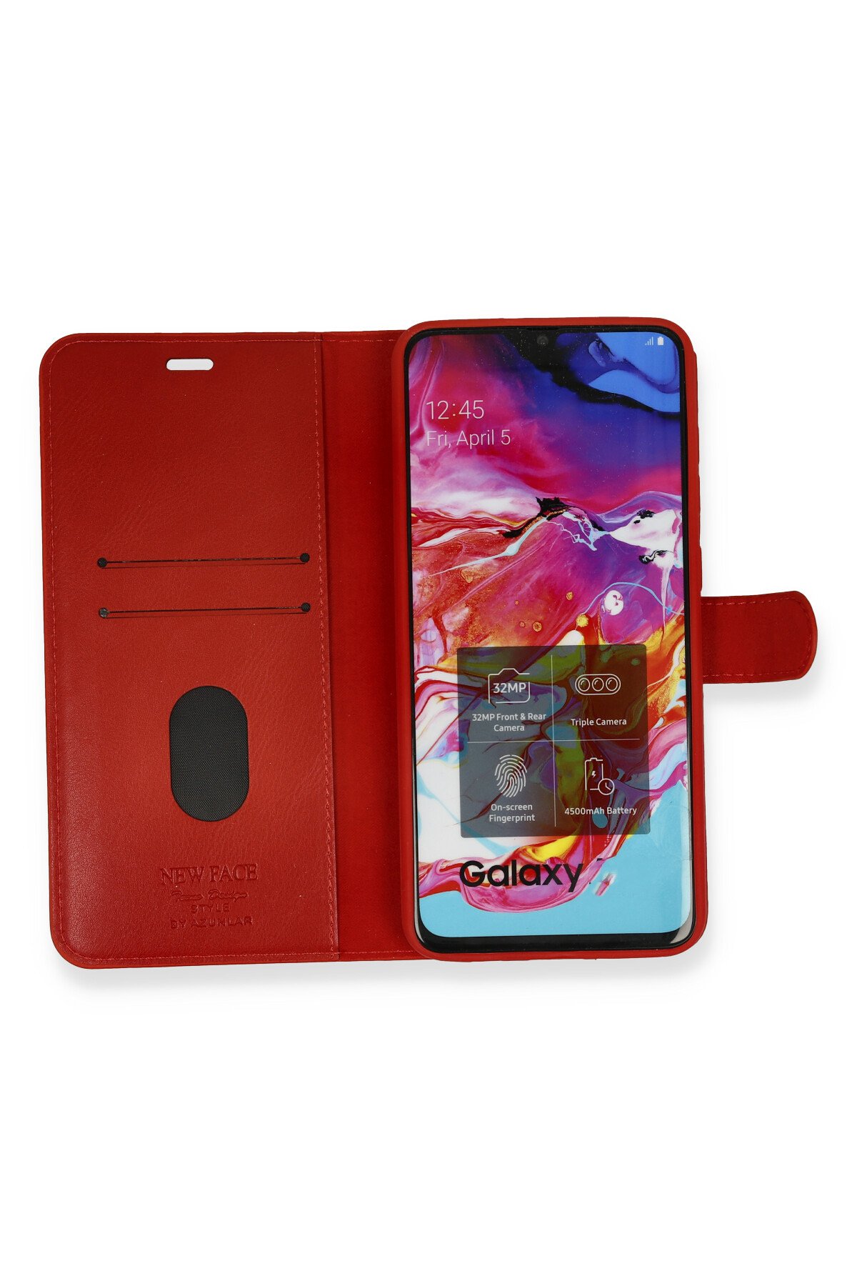 Newface Samsung Galaxy A50 Kılıf Nano içi Kadife Silikon - Turuncu