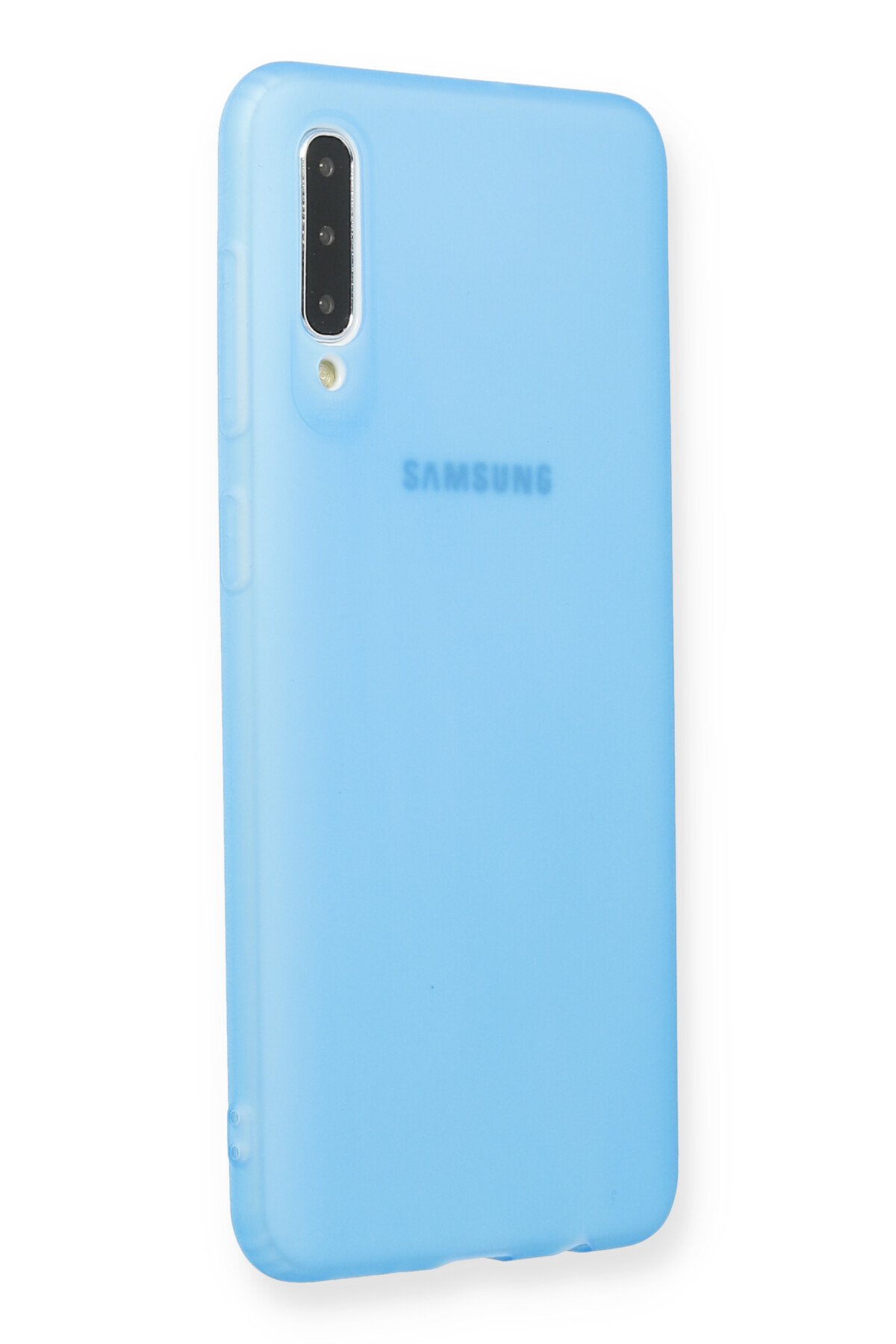 Newface Samsung Galaxy A50 Kılıf Nano içi Kadife  Silikon - Turuncu