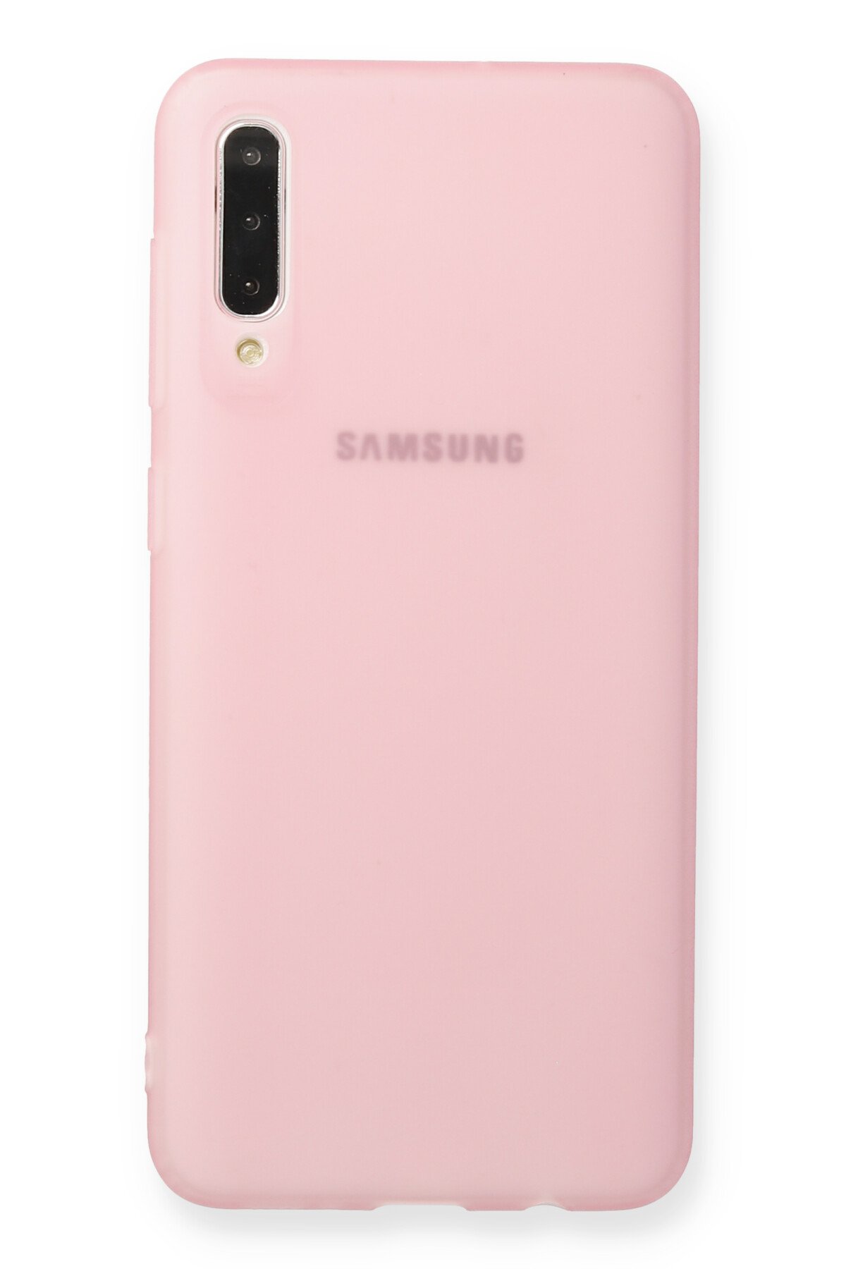 Newface Samsung Galaxy A50S Kılıf Lüx Çift Renkli Silikon - Pembe