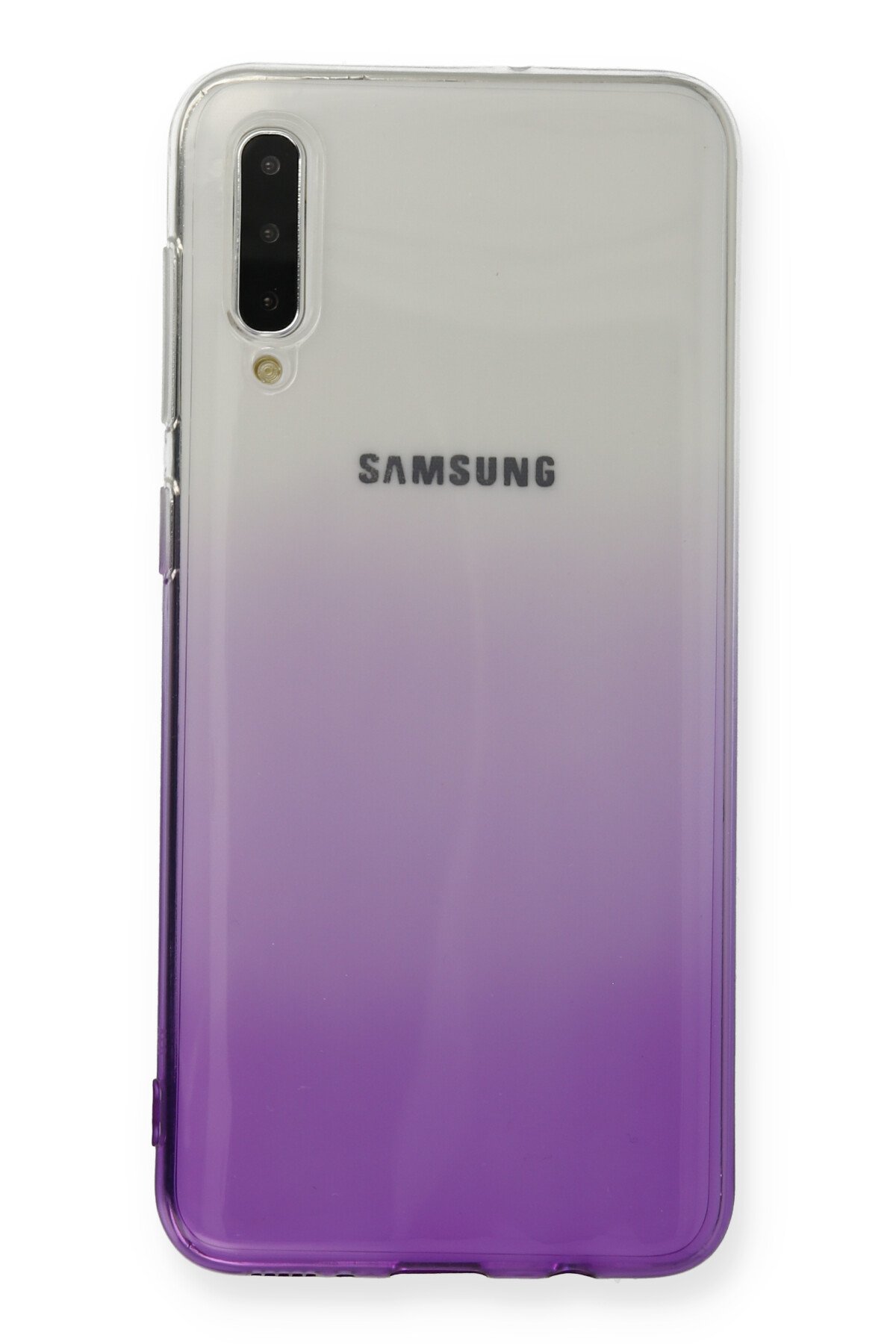 Newface Samsung Galaxy A50 Kılıf Lüx Çift Renkli Silikon - Pembe