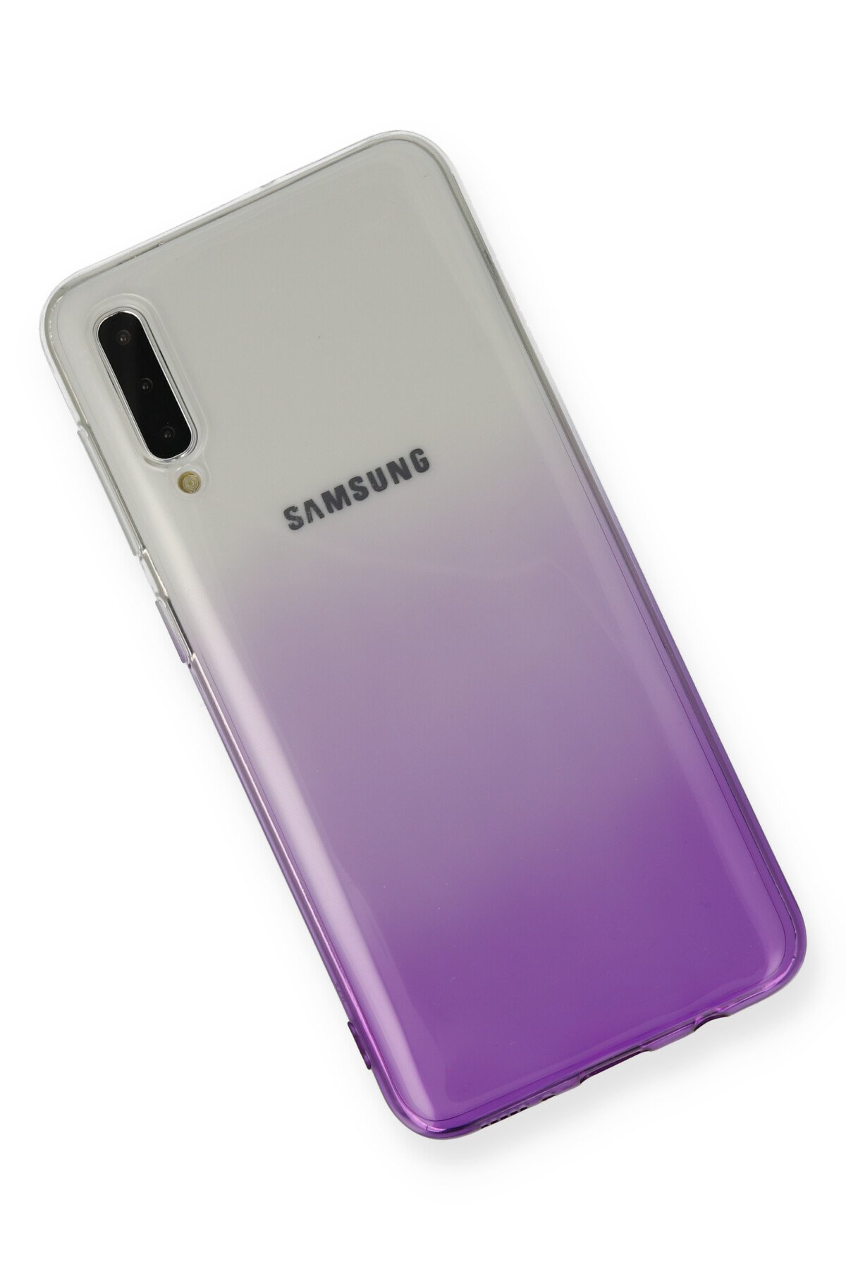 Newface Samsung Galaxy A50 Kılıf Lüx Çift Renkli Silikon - Pembe