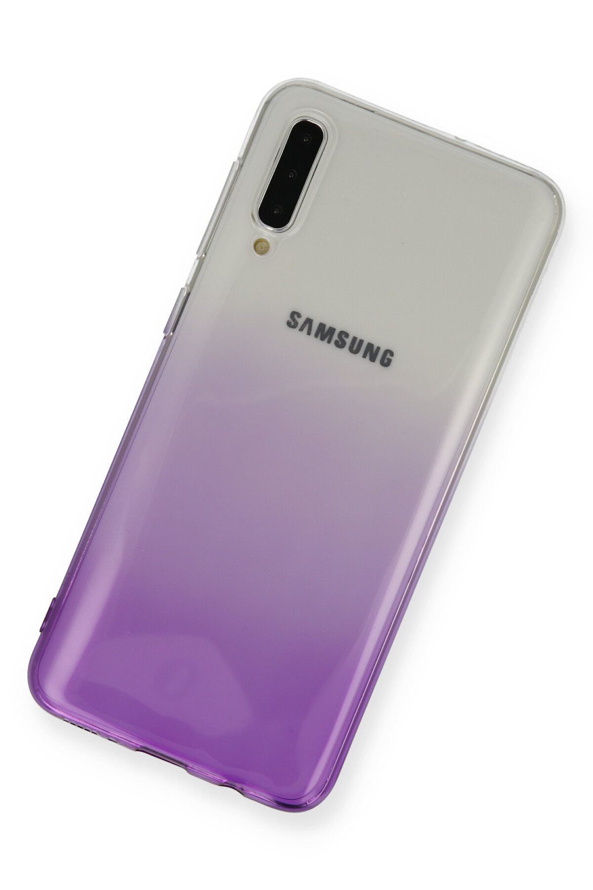 Newface Samsung Galaxy A50 Kılıf Lüx Çift Renkli Silikon - Pembe