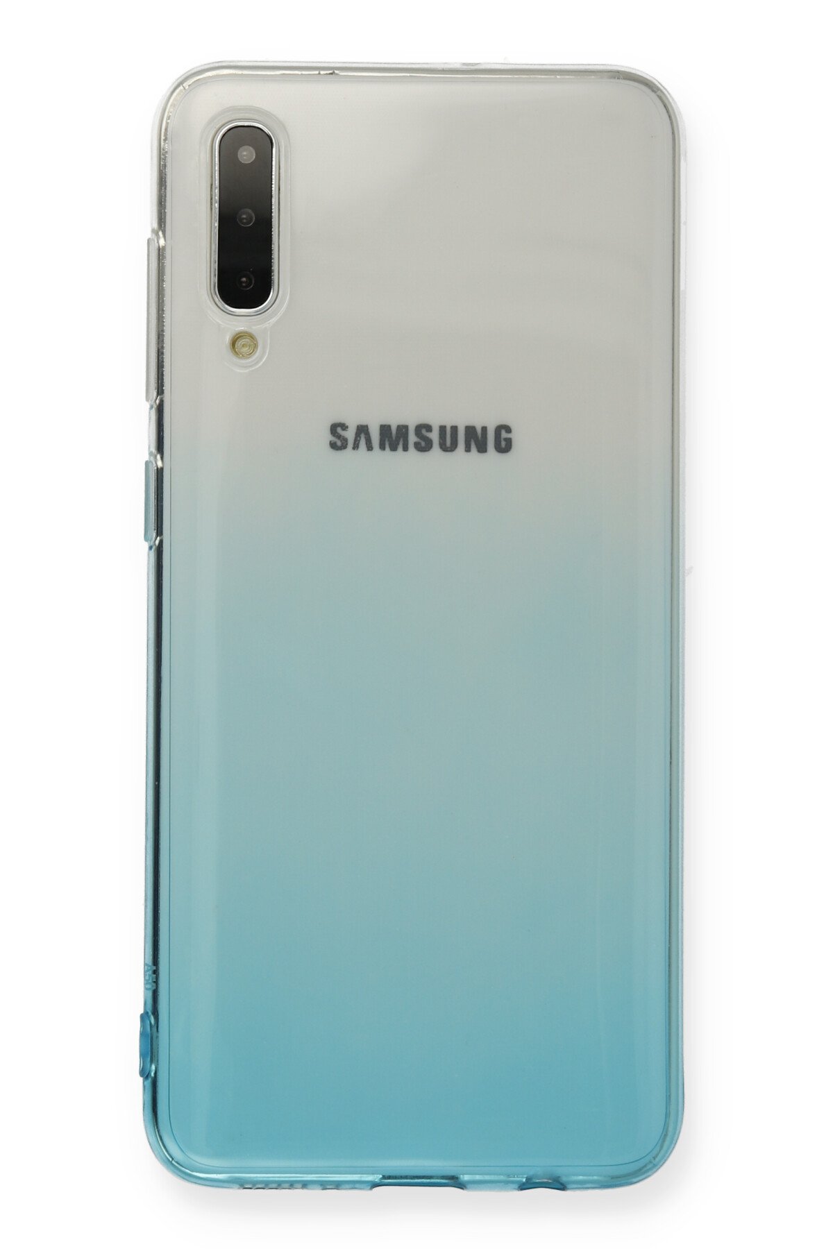 Newface Samsung Galaxy A50S Kılıf Lüx Çift Renkli Silikon - Pembe