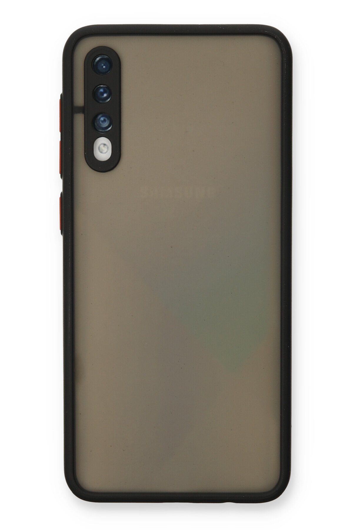 Newface Samsung Galaxy A50S Kılıf Lüx Çift Renkli Silikon - Pembe