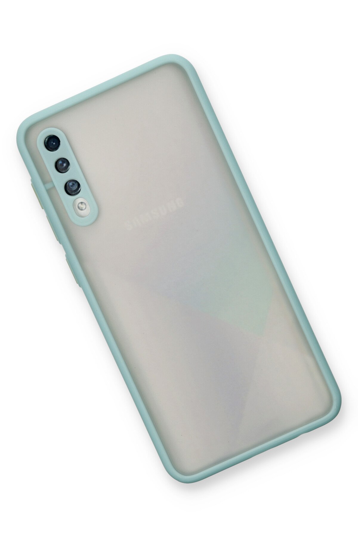 Newface Samsung Galaxy A50S Kılıf Volet Silikon - Siyah