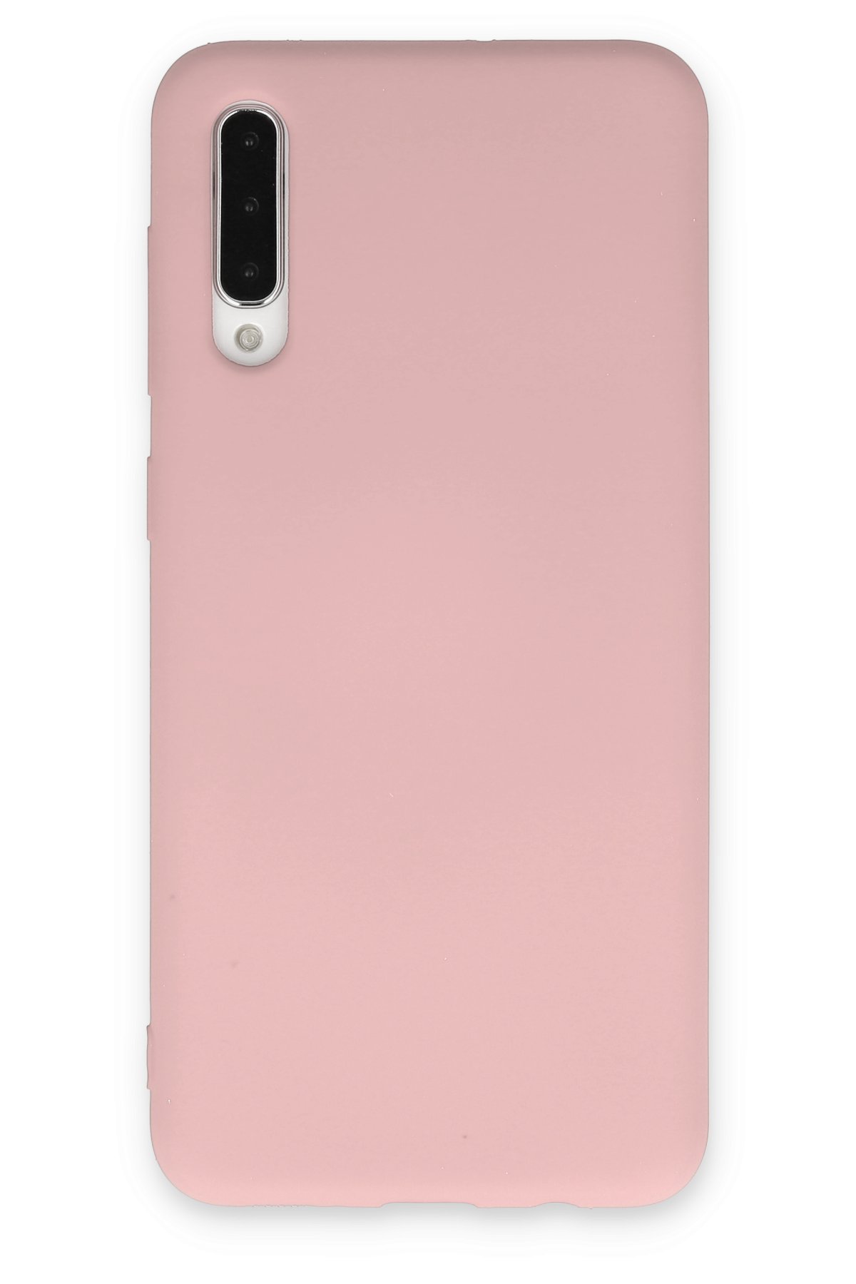 Newface Samsung Galaxy A50S Kılıf Lüx Çift Renkli Silikon - Sarı