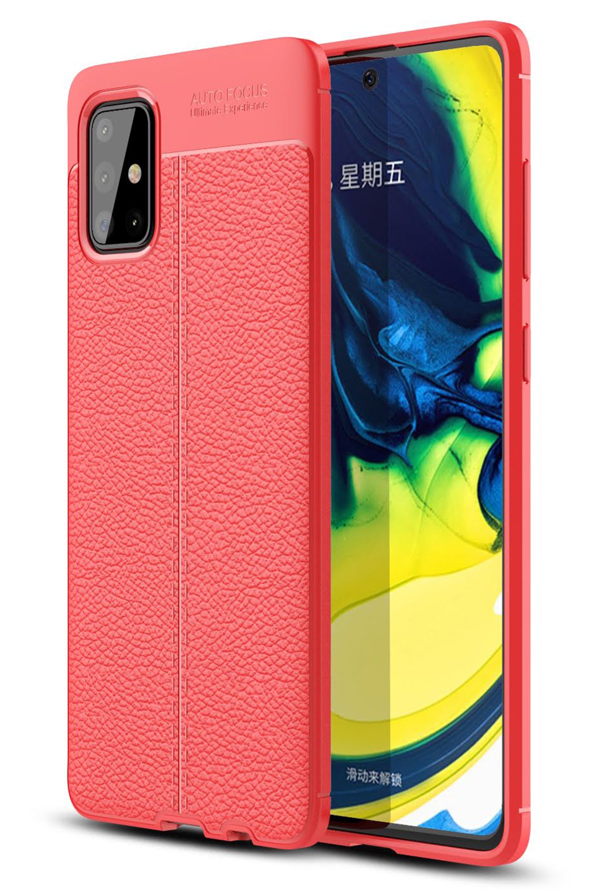 Newface Samsung Galaxy A51 Kılıf Platin Silikon - Sarı