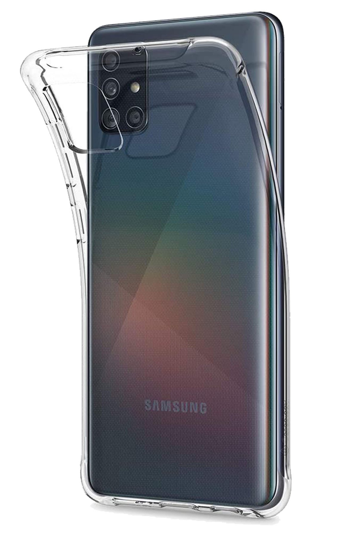 Newface Samsung Galaxy A51 Kılıf Montreal Silikon Kapak - Kırmızı