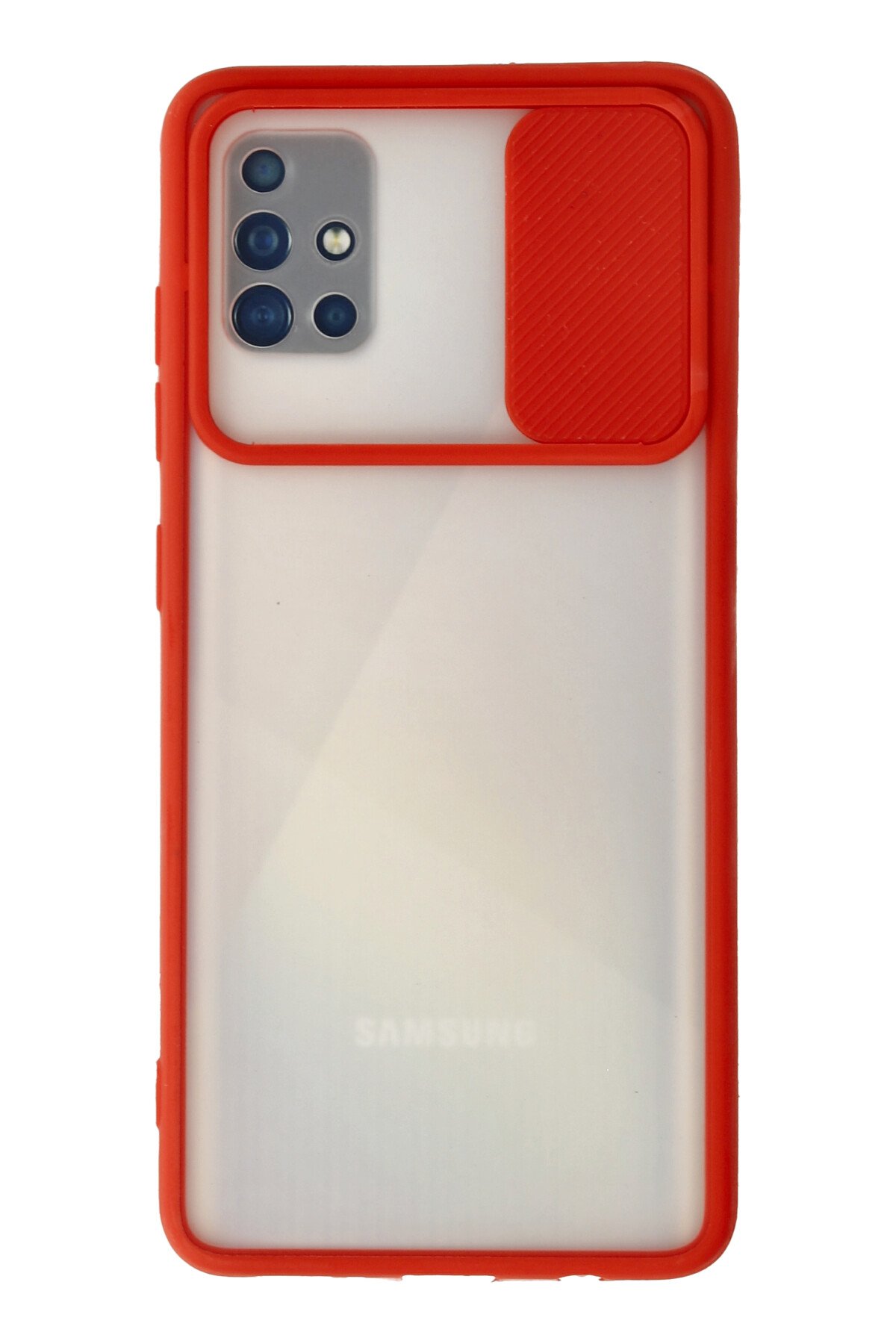 Newface Samsung Galaxy A51 Kılıf Nano içi Kadife  Silikon - Pudra