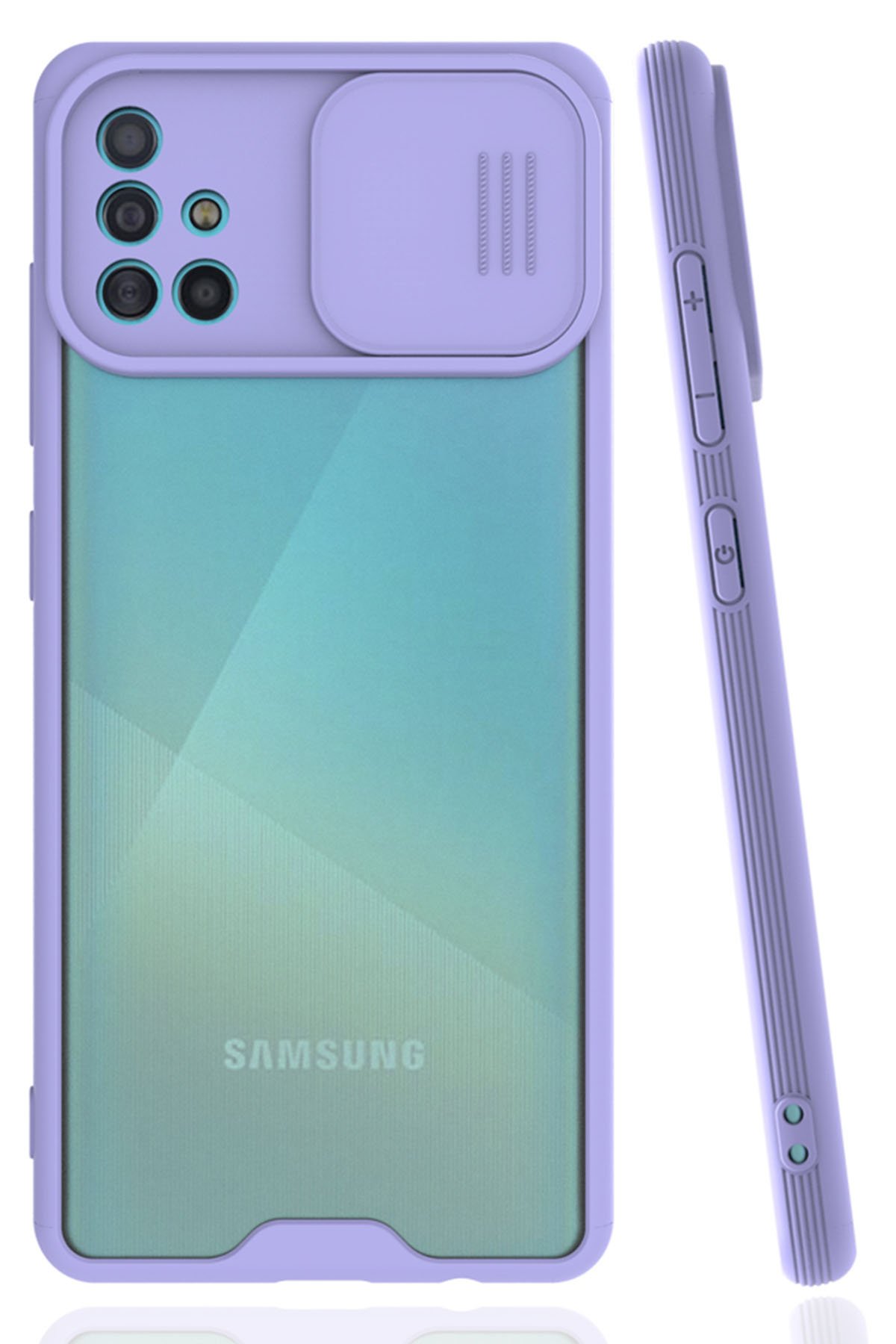 Newface Samsung Galaxy A51 Kılıf Montreal Silikon Kapak - Lacivert