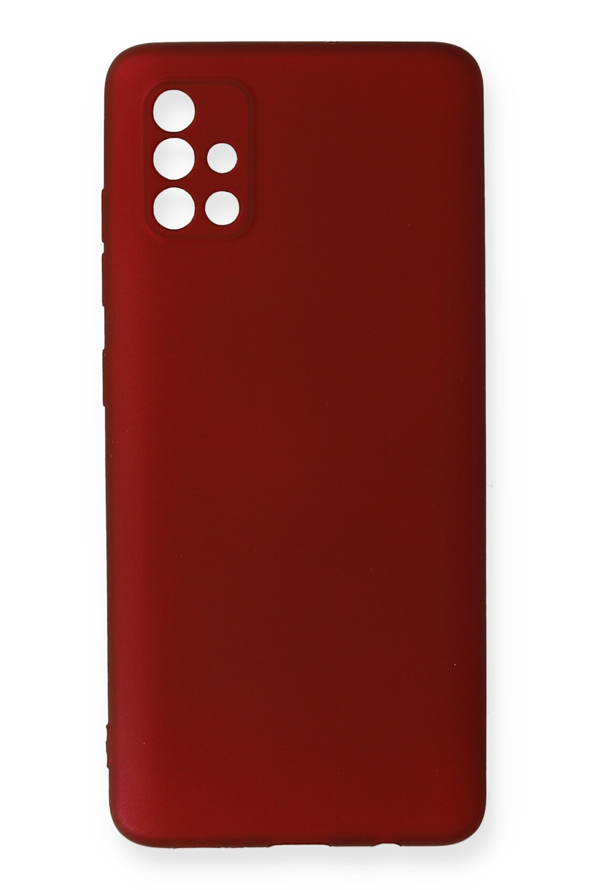 Newface Samsung Galaxy A51 Kılıf Palm Buzlu Kamera Sürgülü Silikon - Lila