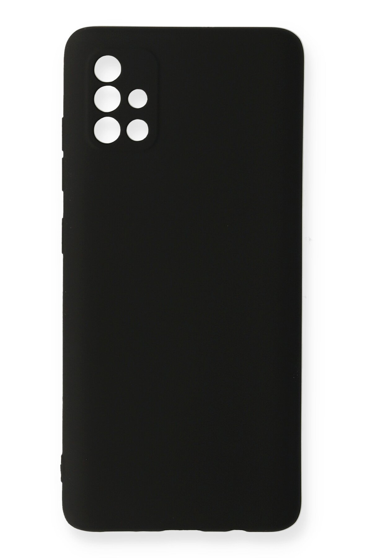 Newface Samsung Galaxy A51 Kılıf Focus Derili Silikon - Lacivert