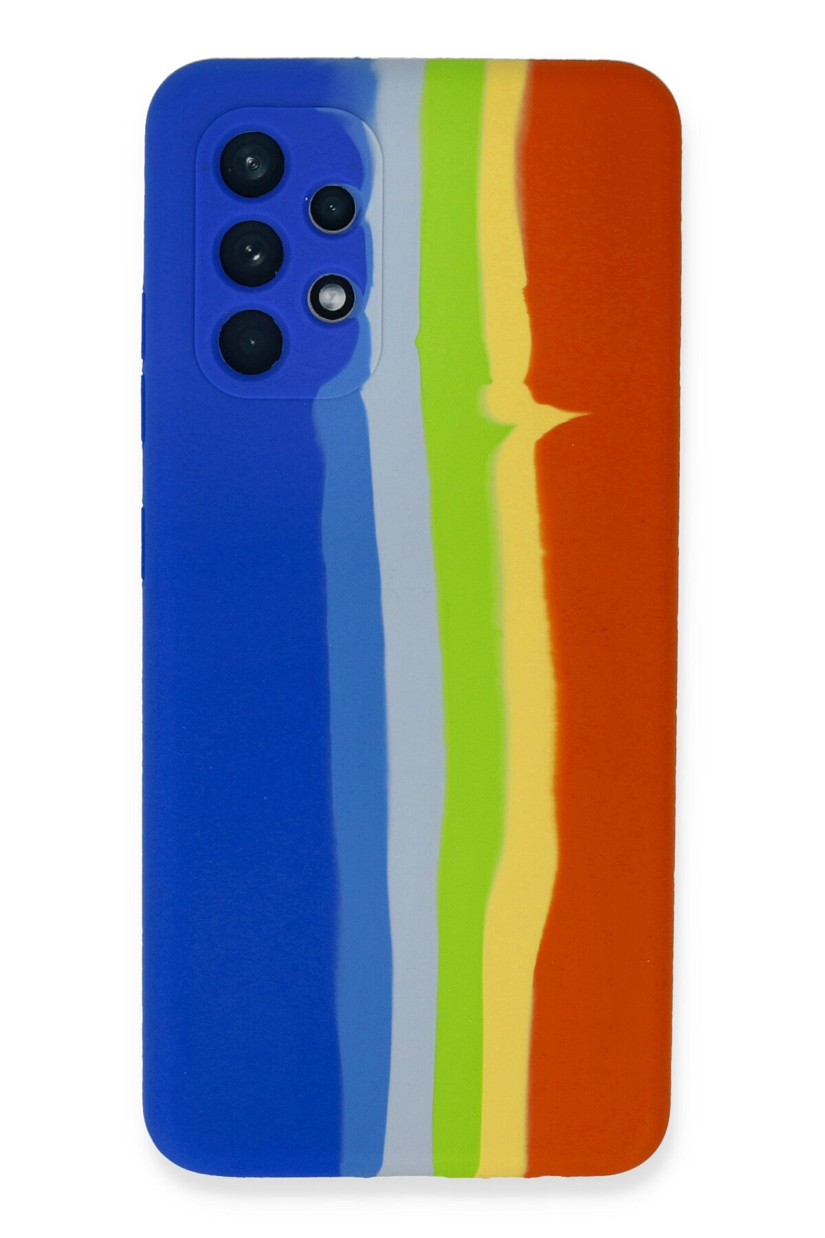 Newface Samsung Galaxy A52 Kılıf Montreal Yüzüklü Silikon Kapak - Sarı