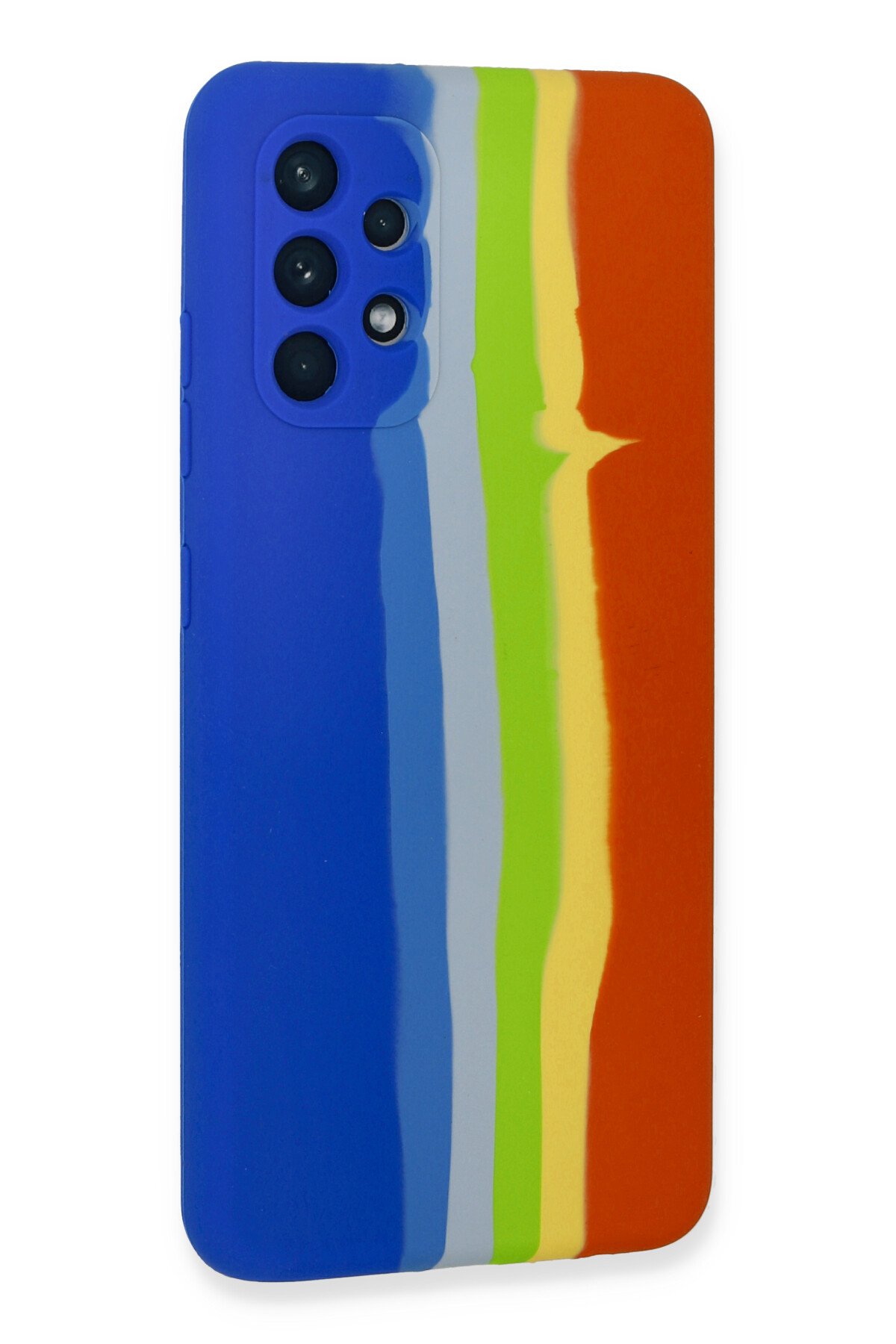 Newface Samsung Galaxy A52 Kılıf Montreal Yüzüklü Silikon Kapak - Sarı