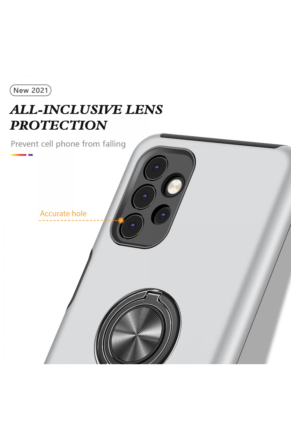 Newface Samsung Galaxy A52 Kılıf Auto Focus Kapak - Lacivert