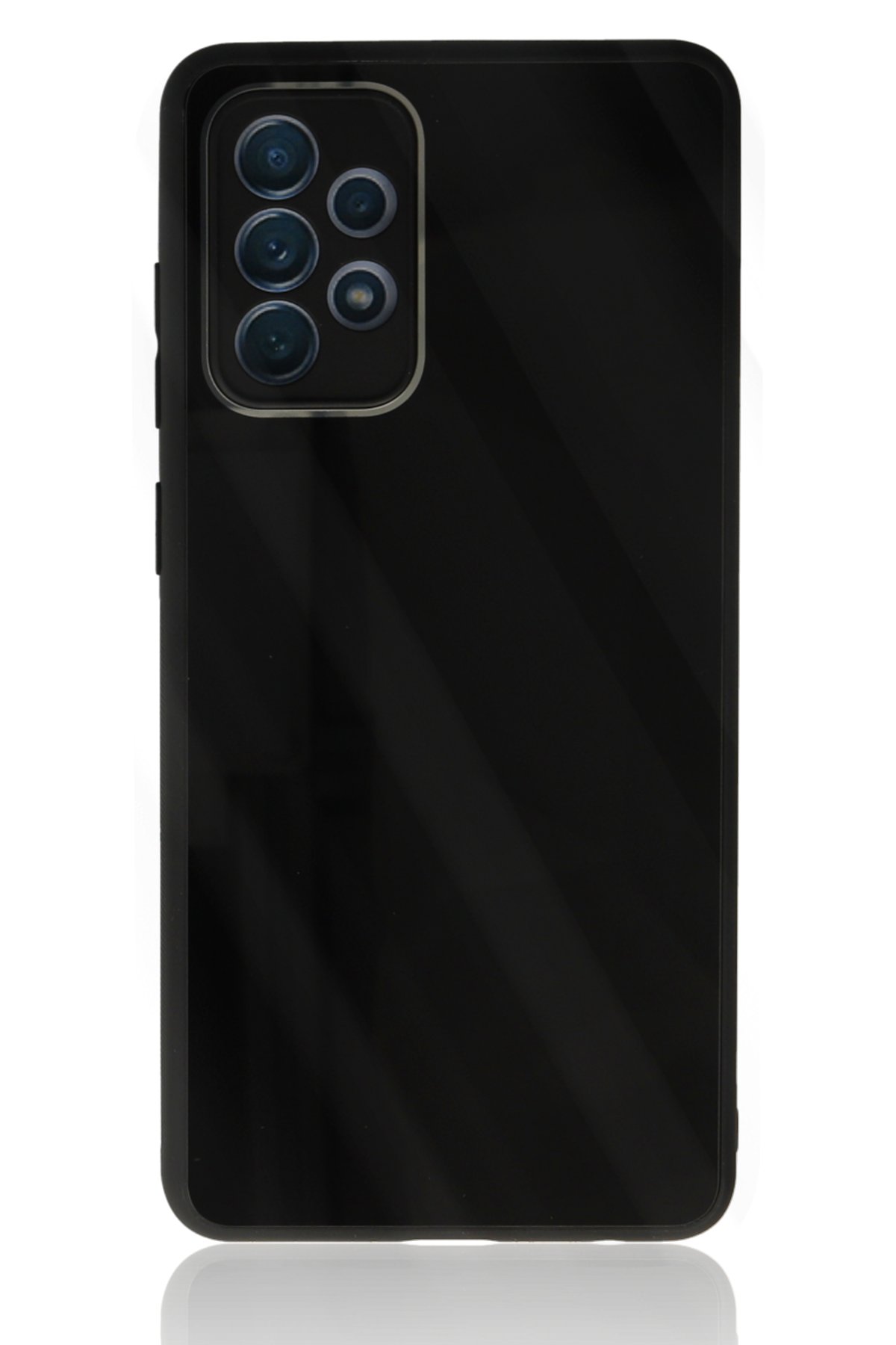 Newface Samsung Galaxy A72 Kılıf Kelvin Kartvizitli Silikon - Siyah