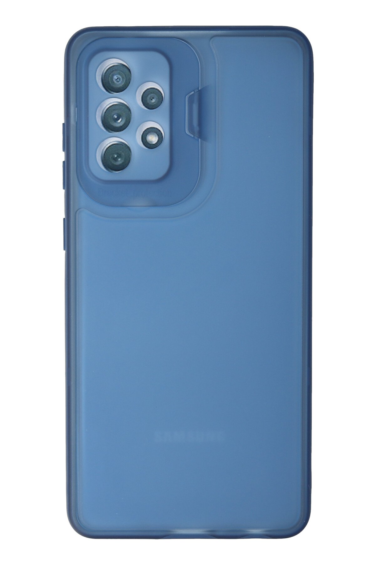 Newface Samsung Galaxy A52 Kılıf Platin Silikon - Mavi