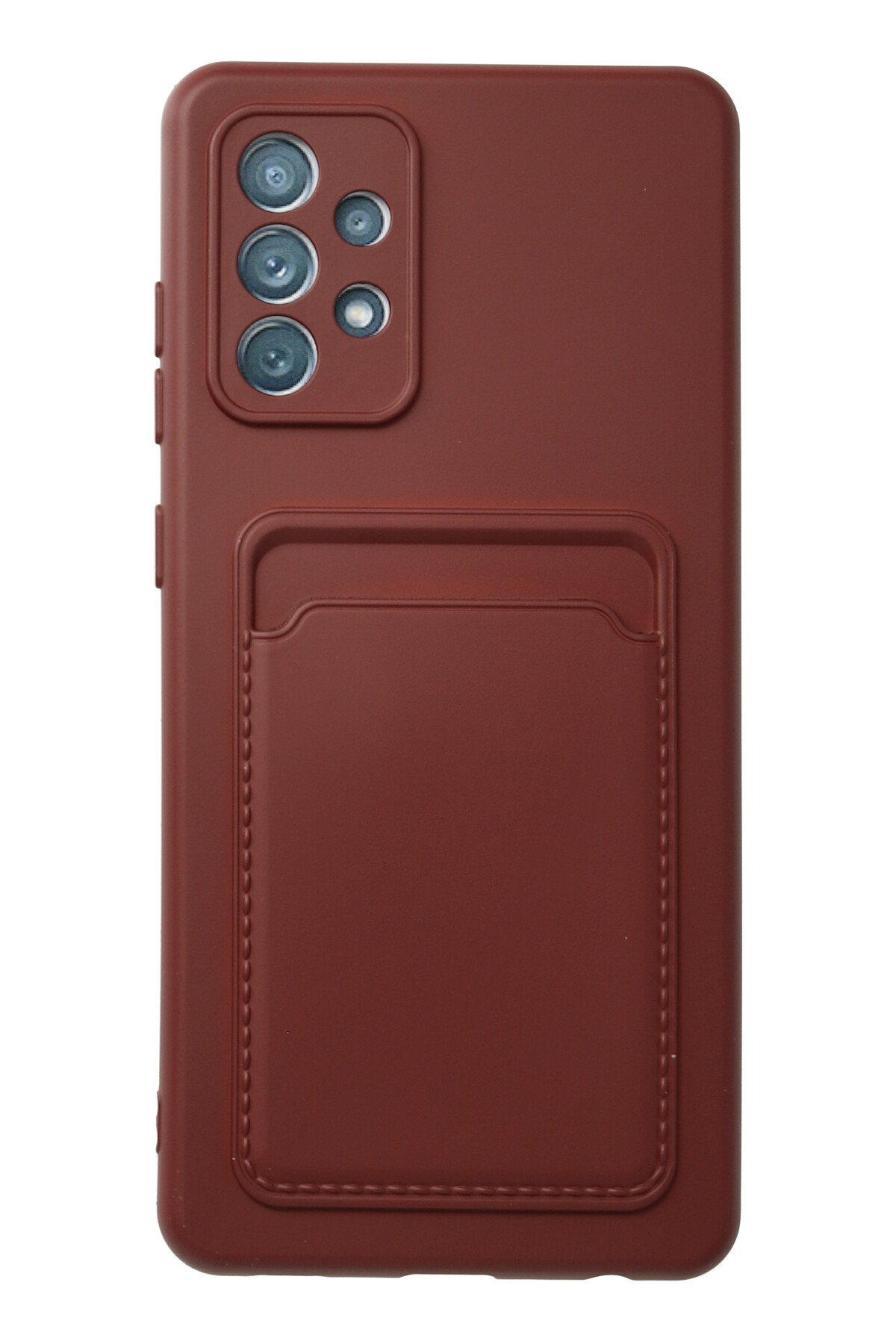 Newface Samsung Galaxy A52 Kılıf Montreal Yüzüklü Silikon Kapak - Siyah