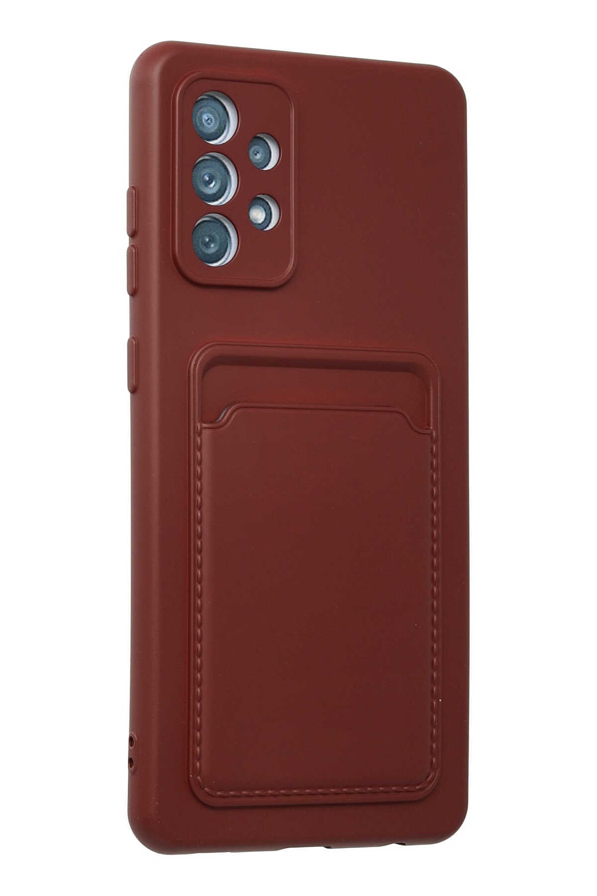 Newface Samsung Galaxy A52 Kılıf Montreal Yüzüklü Silikon Kapak - Siyah