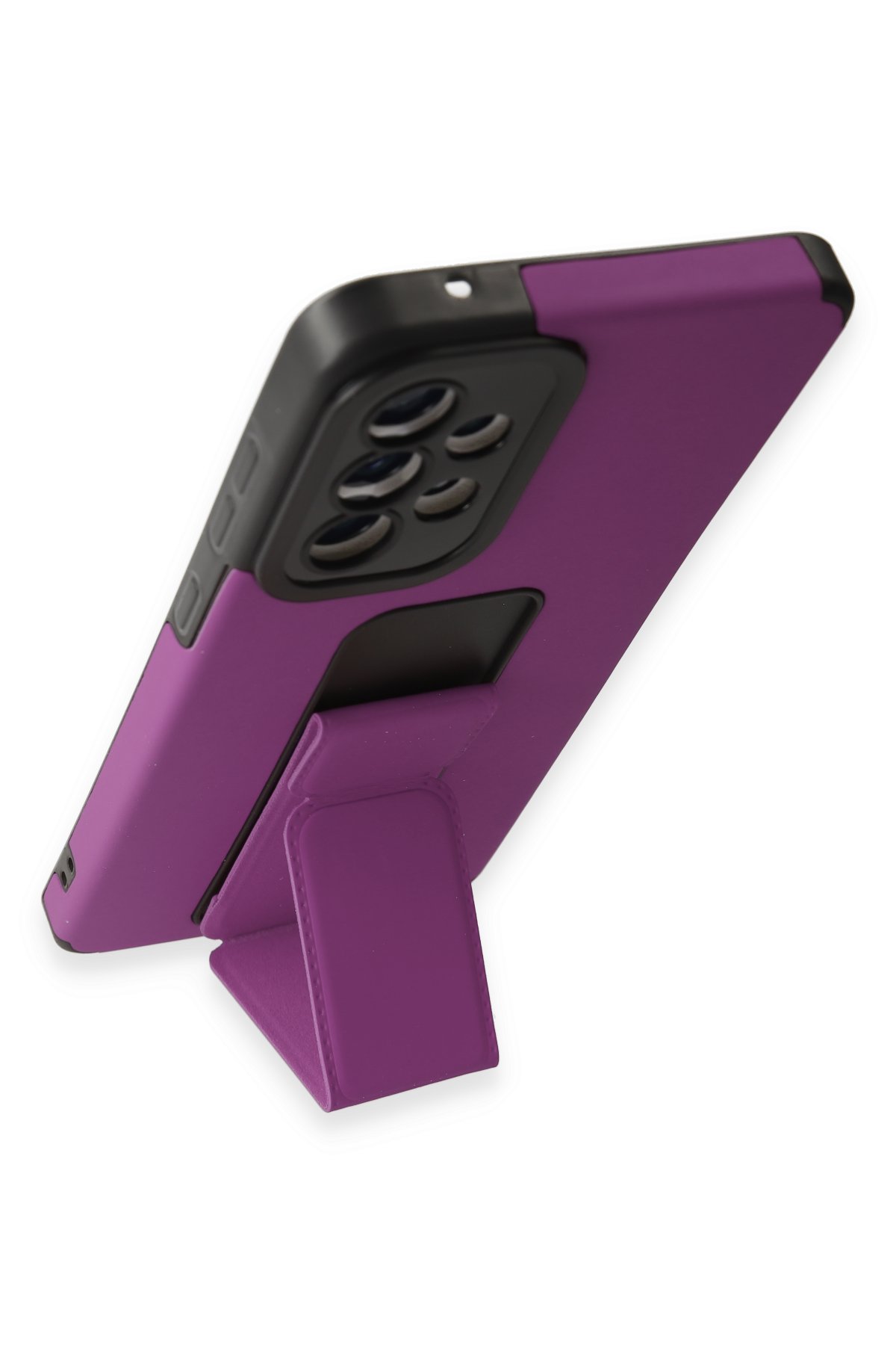 Newface Samsung Galaxy A52 Kılıf Palm Buzlu Kamera Sürgülü Silikon - Sarı