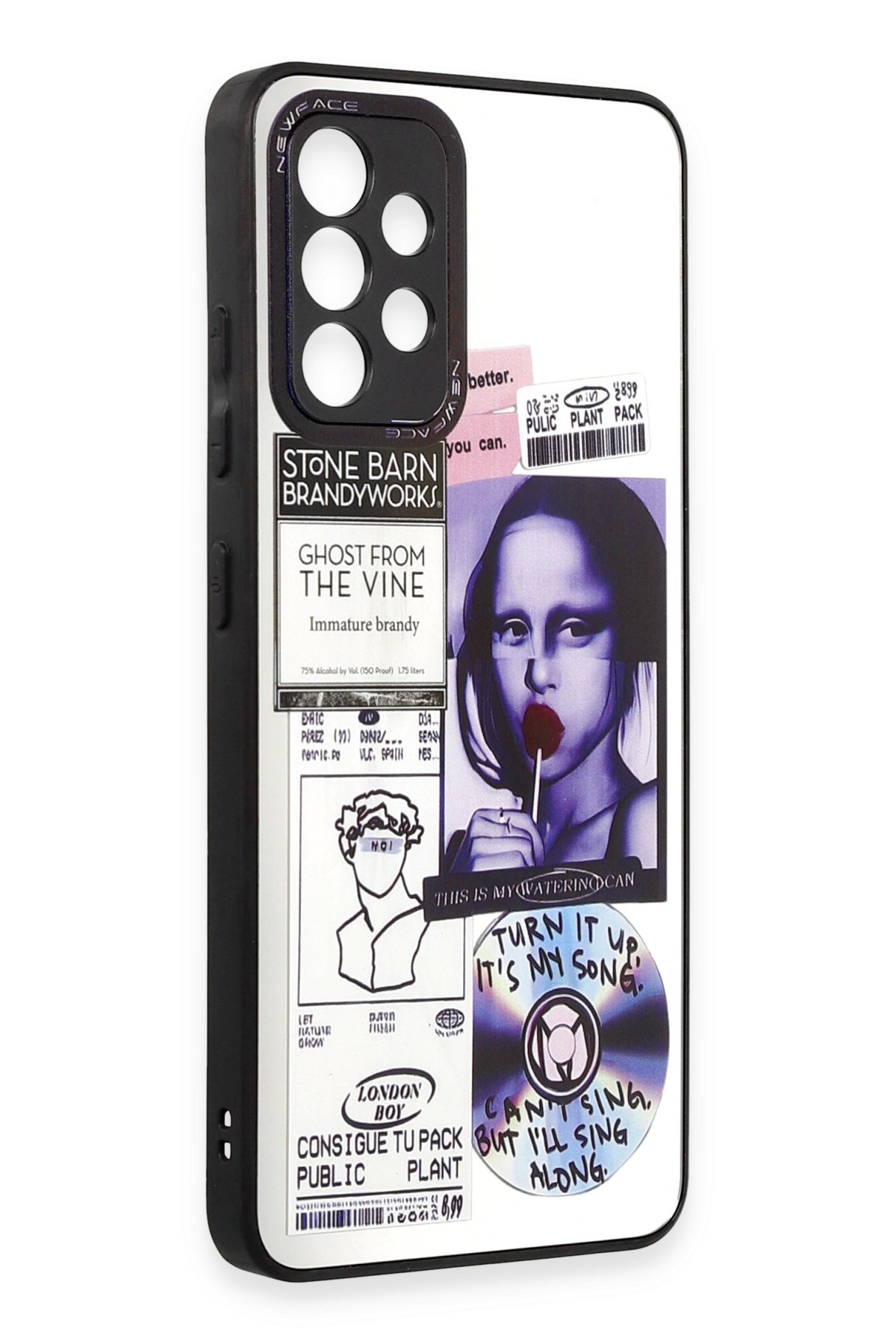 Newface Samsung Galaxy A52 Kılıf Kelvin Kartvizitli Silikon - Kırmızı